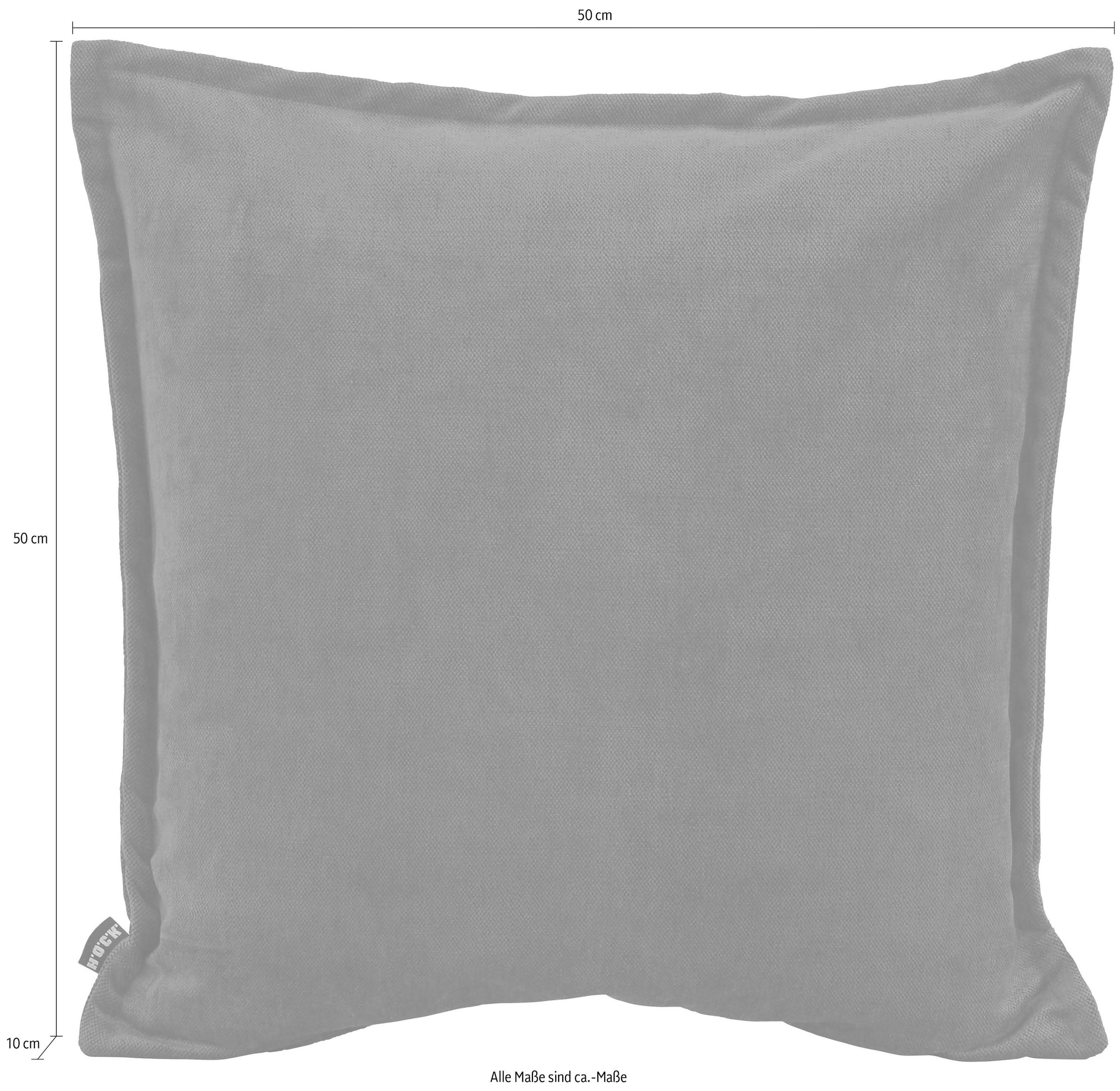 H.O.C.K. Dekokissen »Bizantina« Kissenhülle mit Füllung, 1 Stück, mit umlaufender Biese