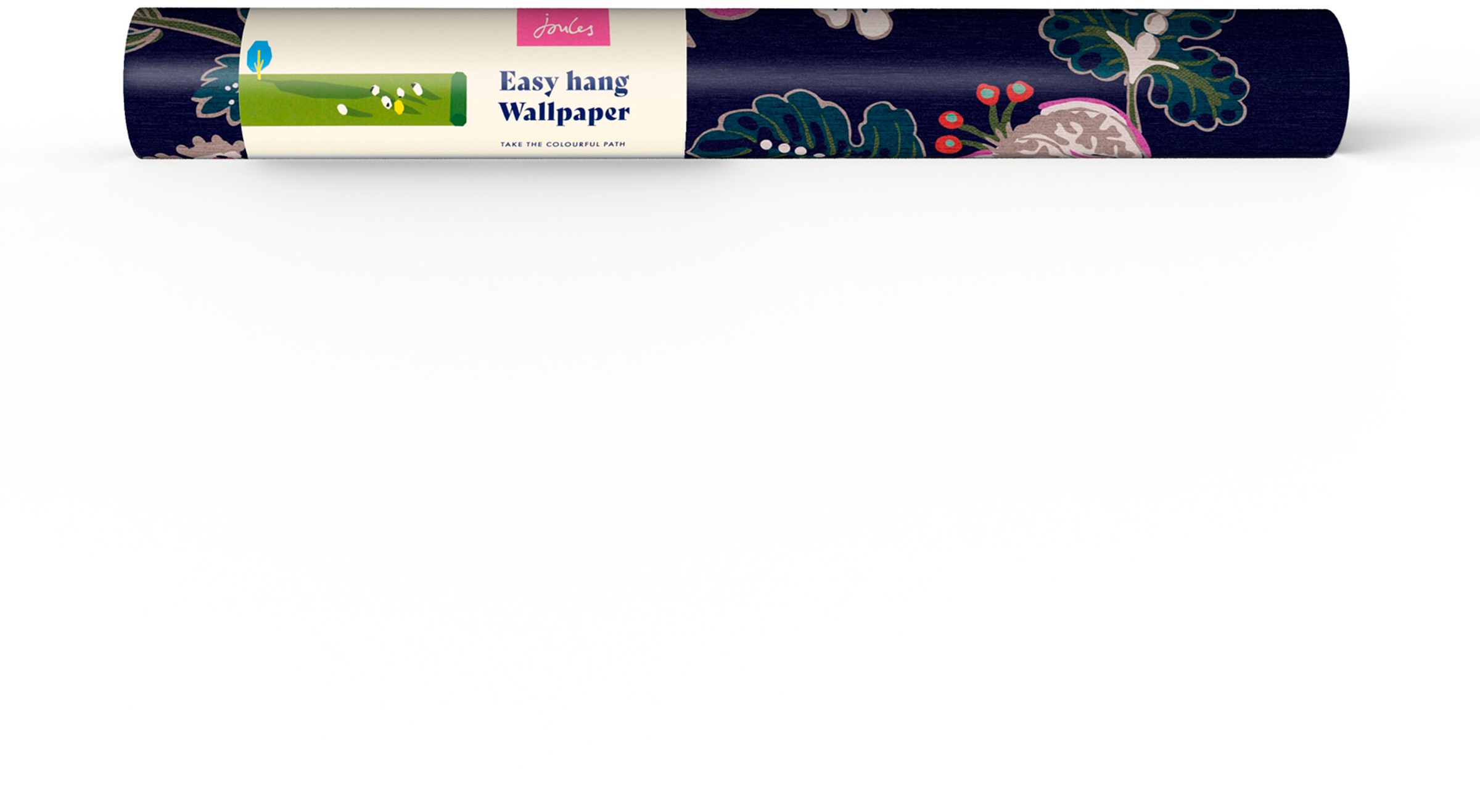 Joules Vliestapete »Vine Cottage Floral Royal Navy« floral glatt floral