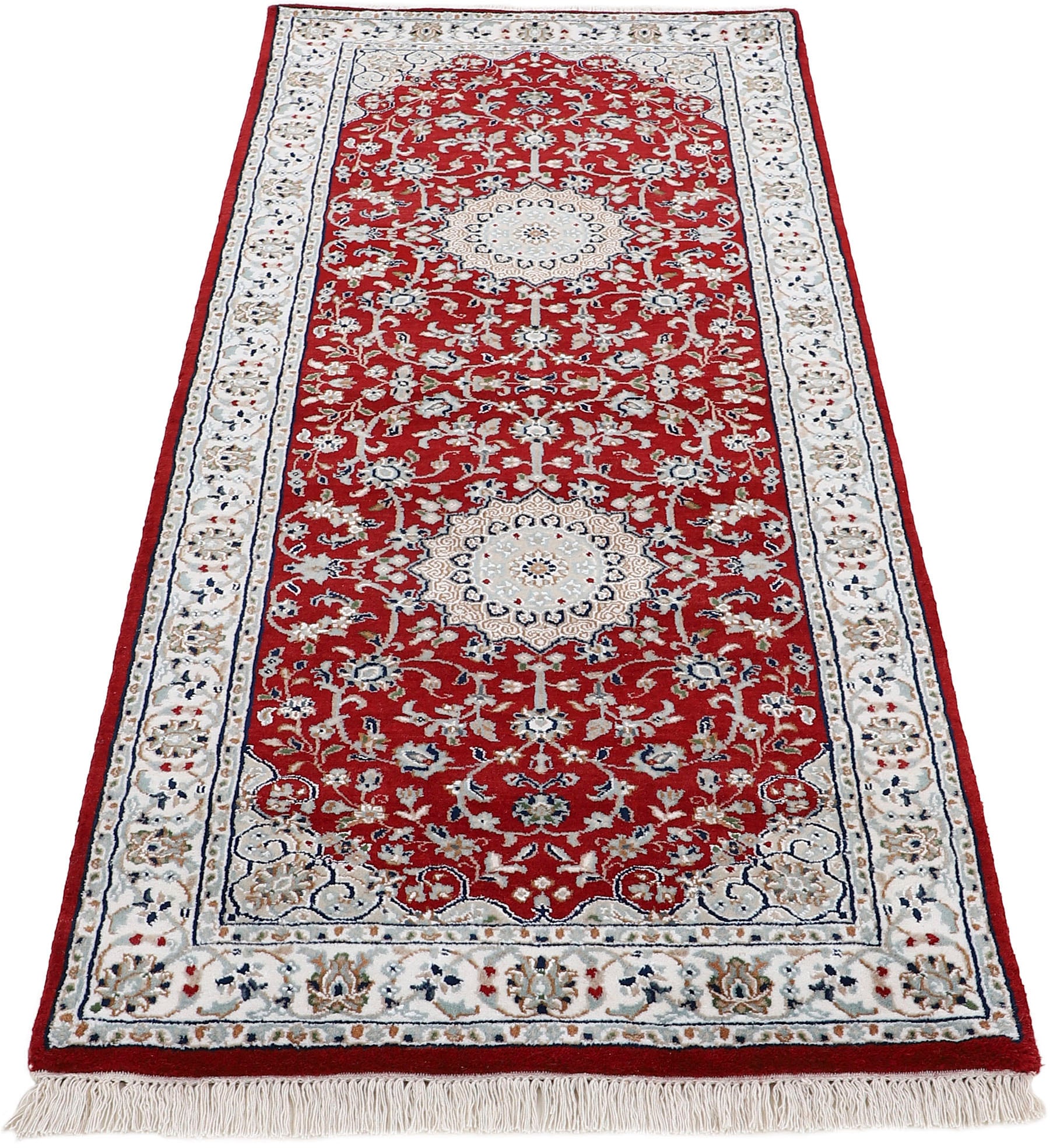 Woven Arts Läufer »Orientteppich Nain«, rechteckig, 15 mm Höhe, handgeknüpft, Wohnzimmer, reine Wolle
