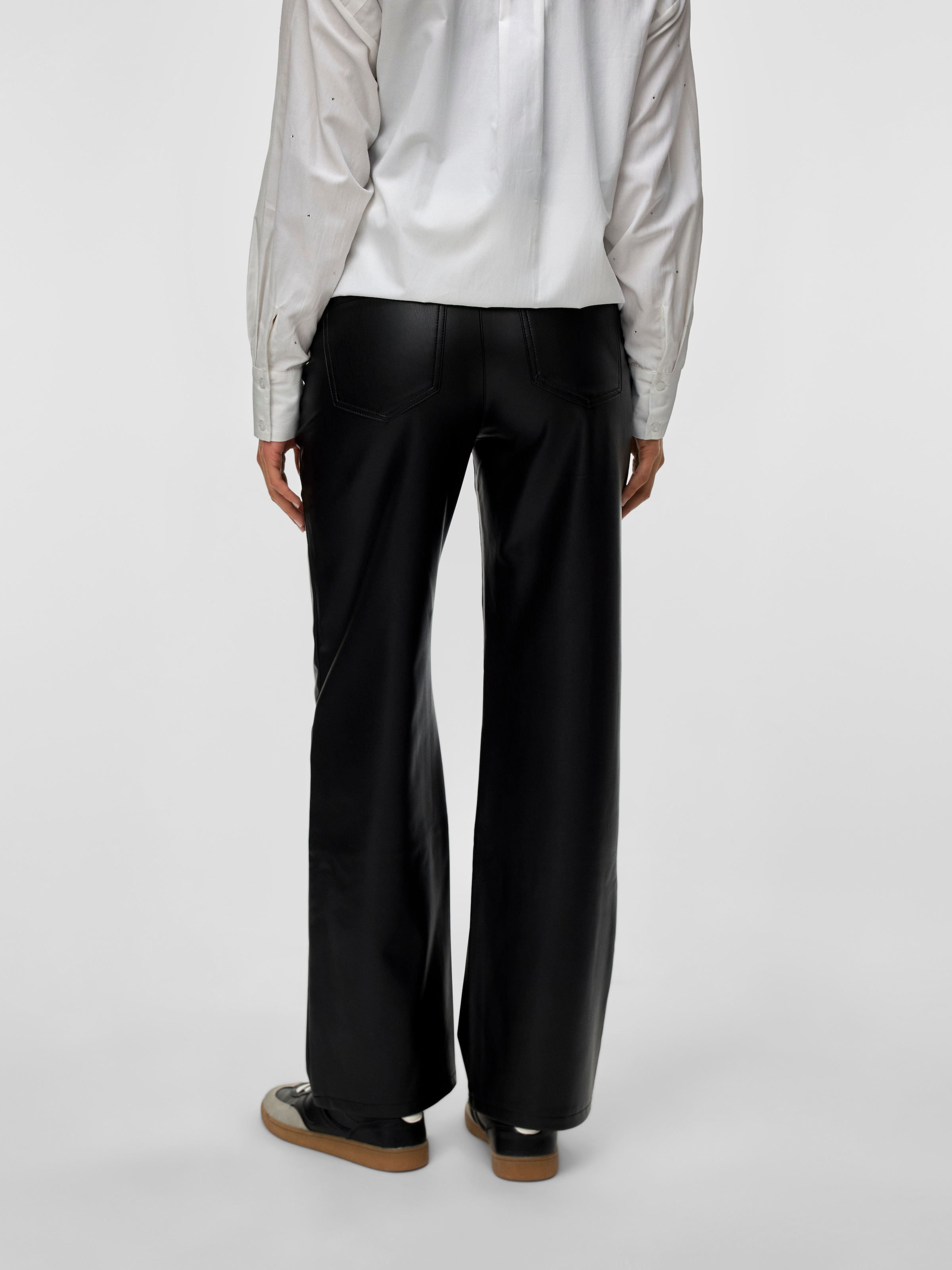 Vero Moda Lederimitathose »VMTESSA HR WIDE PL PANTS NOOS«