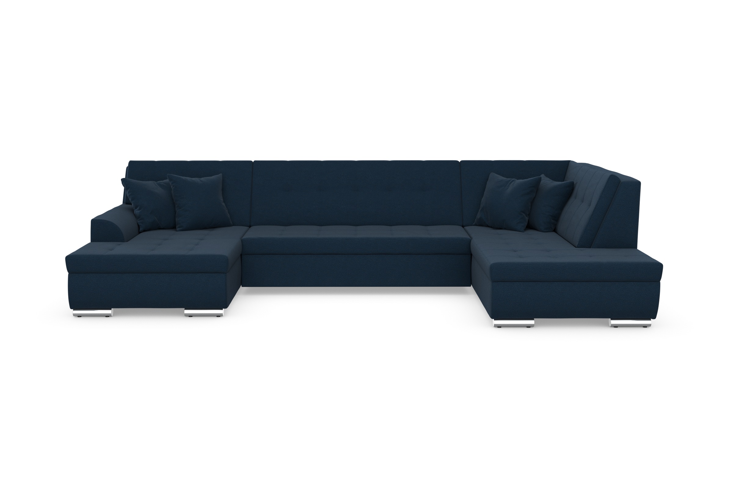 DOMO collection Wohnlandschaft »Treviso incl. Zierkissen, moderne Steppung, günstig online kaufen