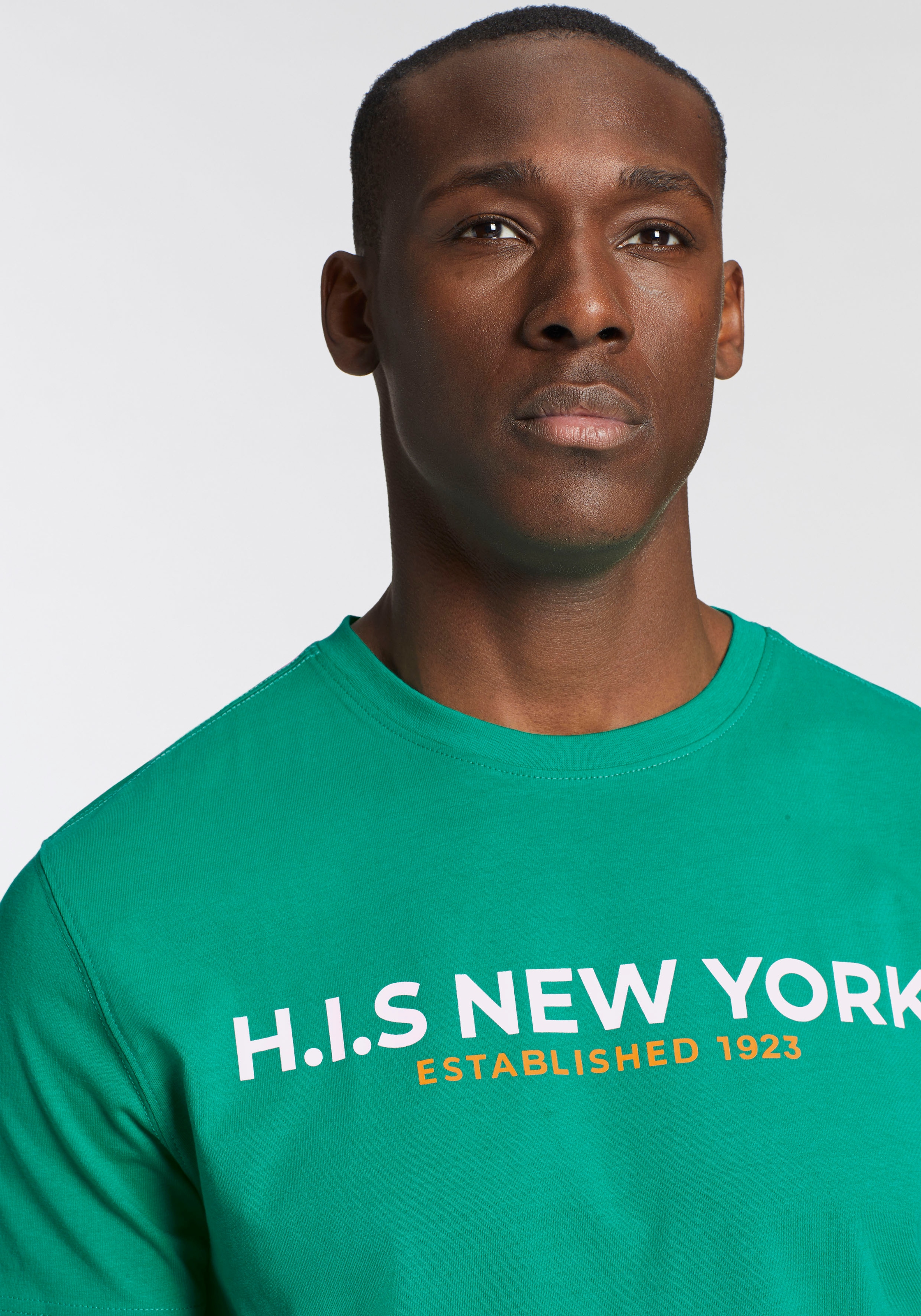 H.I.S T-Shirt, Mit großem Frontprint