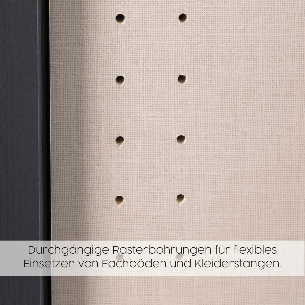 rauch Kleiderschrank »Schrank Drehtürenschrank Ankleide Garderobe Schlafzimmer MOSBACH« Breiten: 181/226/271 cm, Höhe 210 cm,  mit Spiegel und farblich abgesetzten Schubladen MADE IN GERMANY