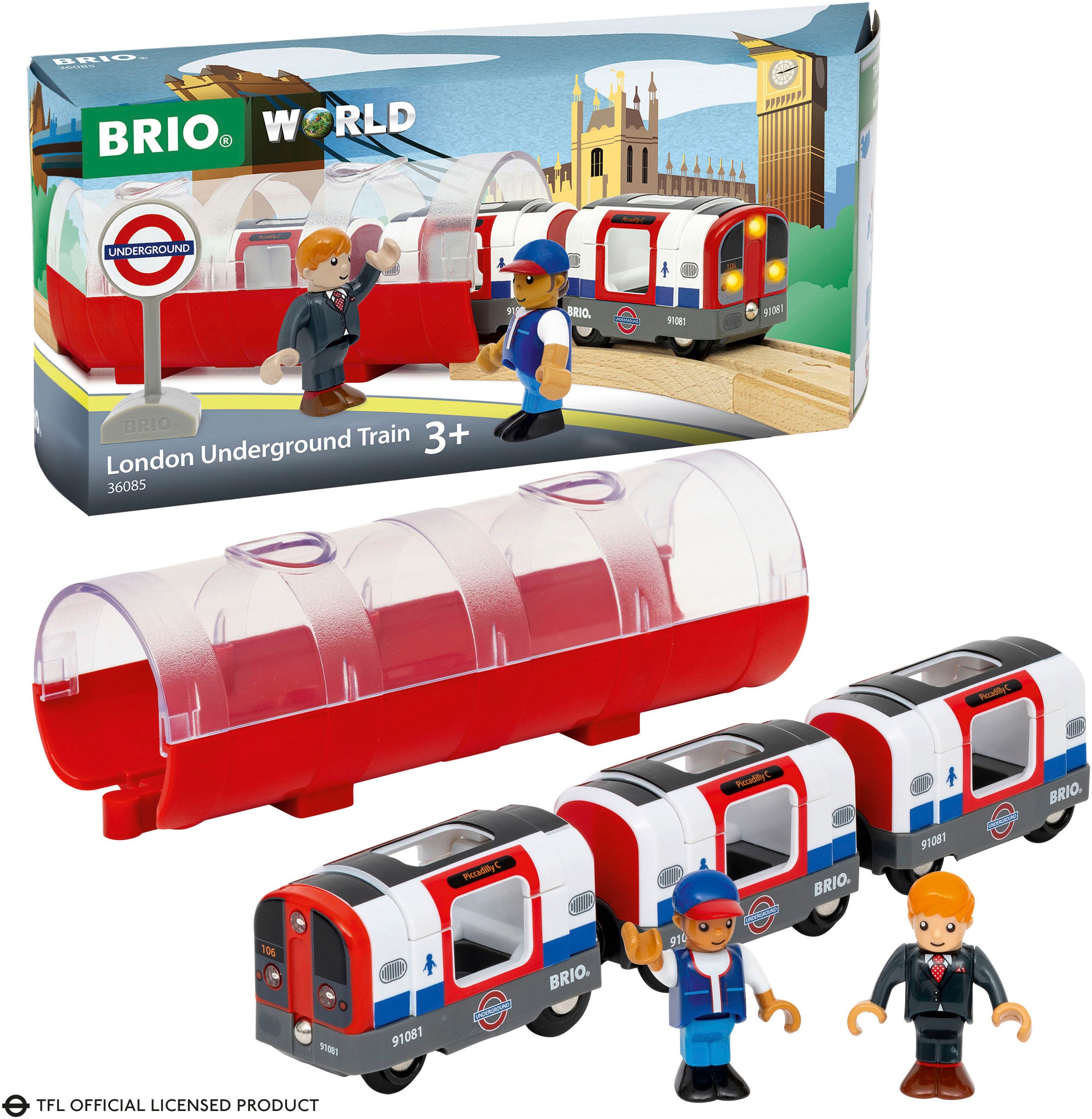 BRIO® Modelleisenbahn-Set »Londoner U-Bahn«, mit Licht und Sound