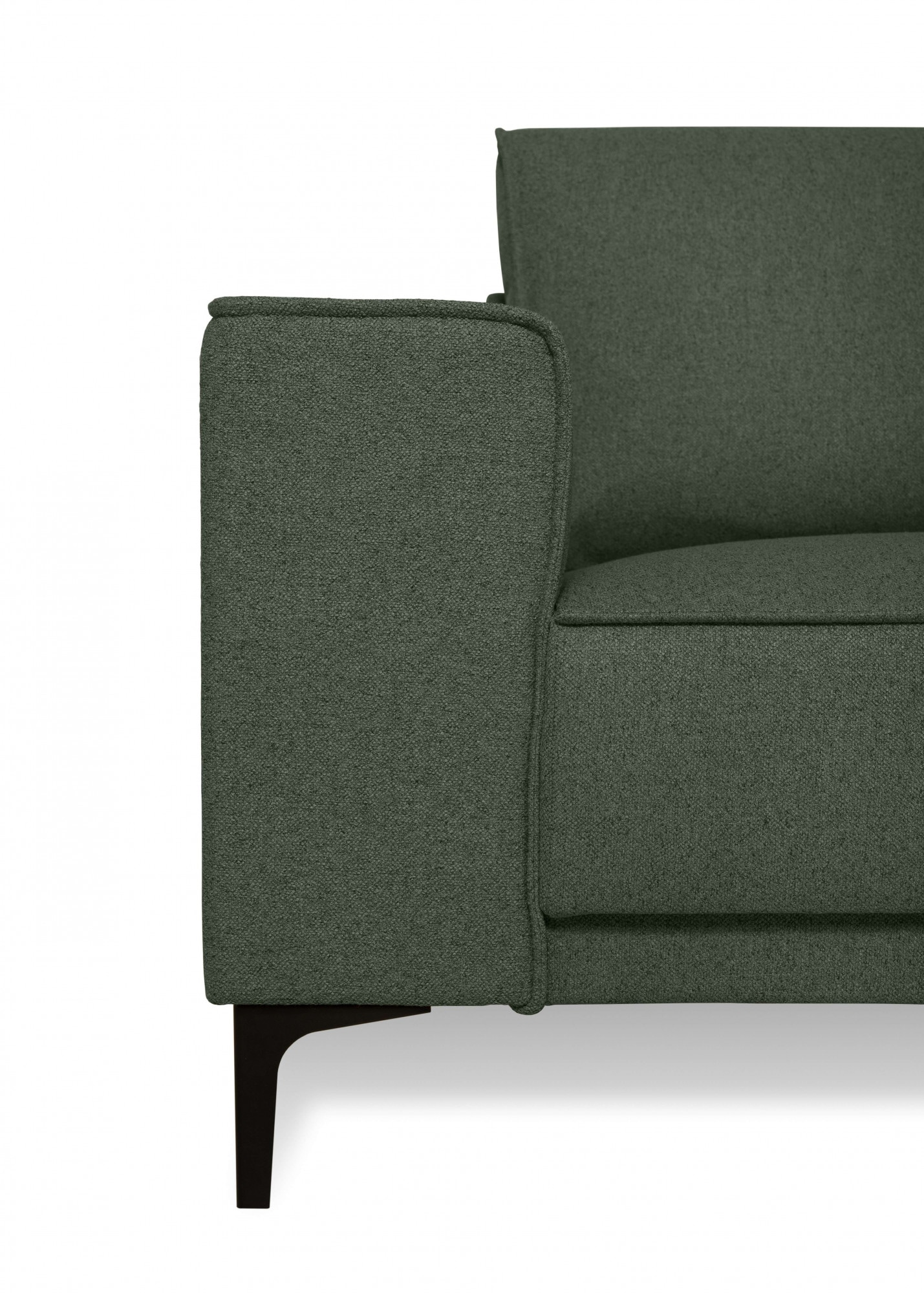 Places of Style Ecksofa »Casina«, mit abgerundeter Ottomane, in einem weichen Chenille-Stoff