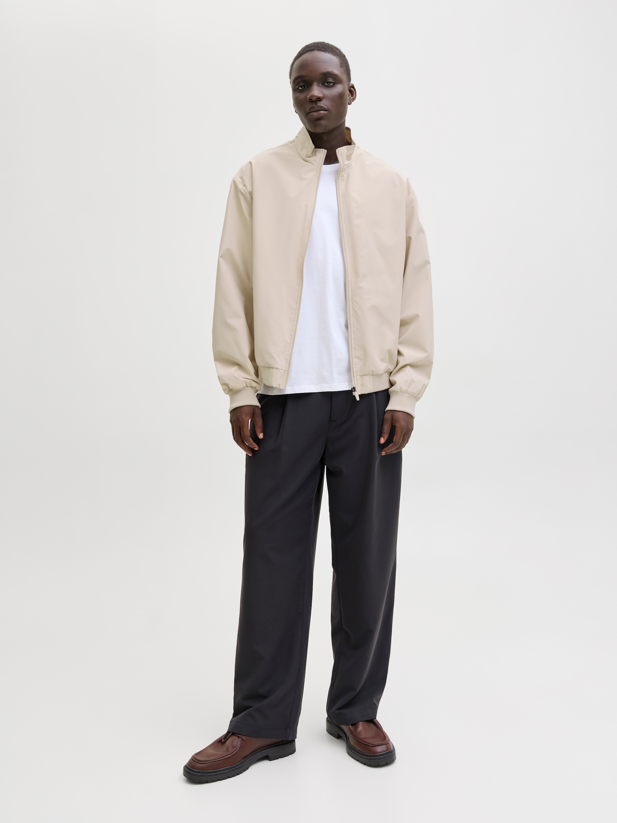 Jack & Jones Bomberjacke »JJECHARGE STAND COLLAR BOMBER NOOS« mit Stehkragen