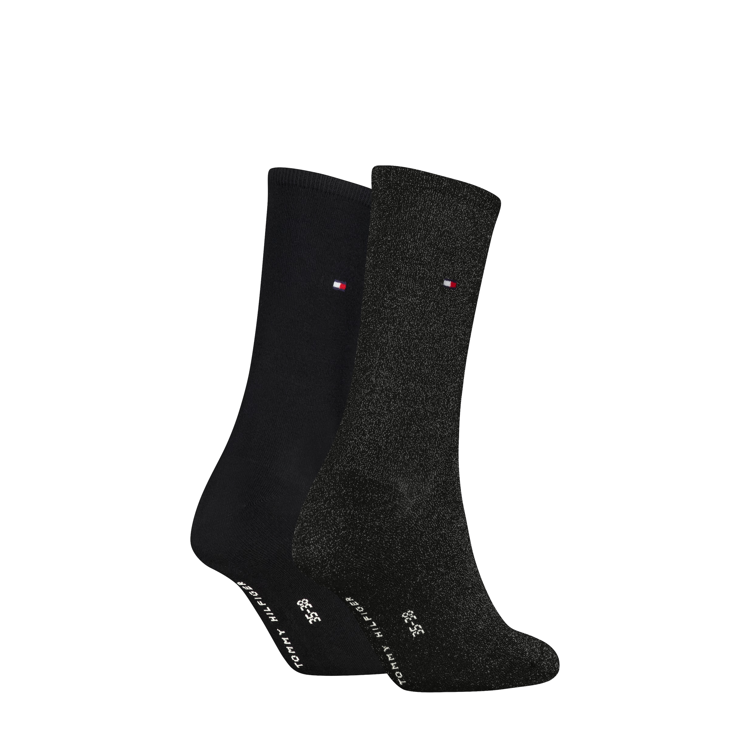 Tommy Hilfiger Socken »TH WOMEN SOCK CASUAL 2P« 2 Paar, 2 Paar tlg. mit flacher Zehennaht