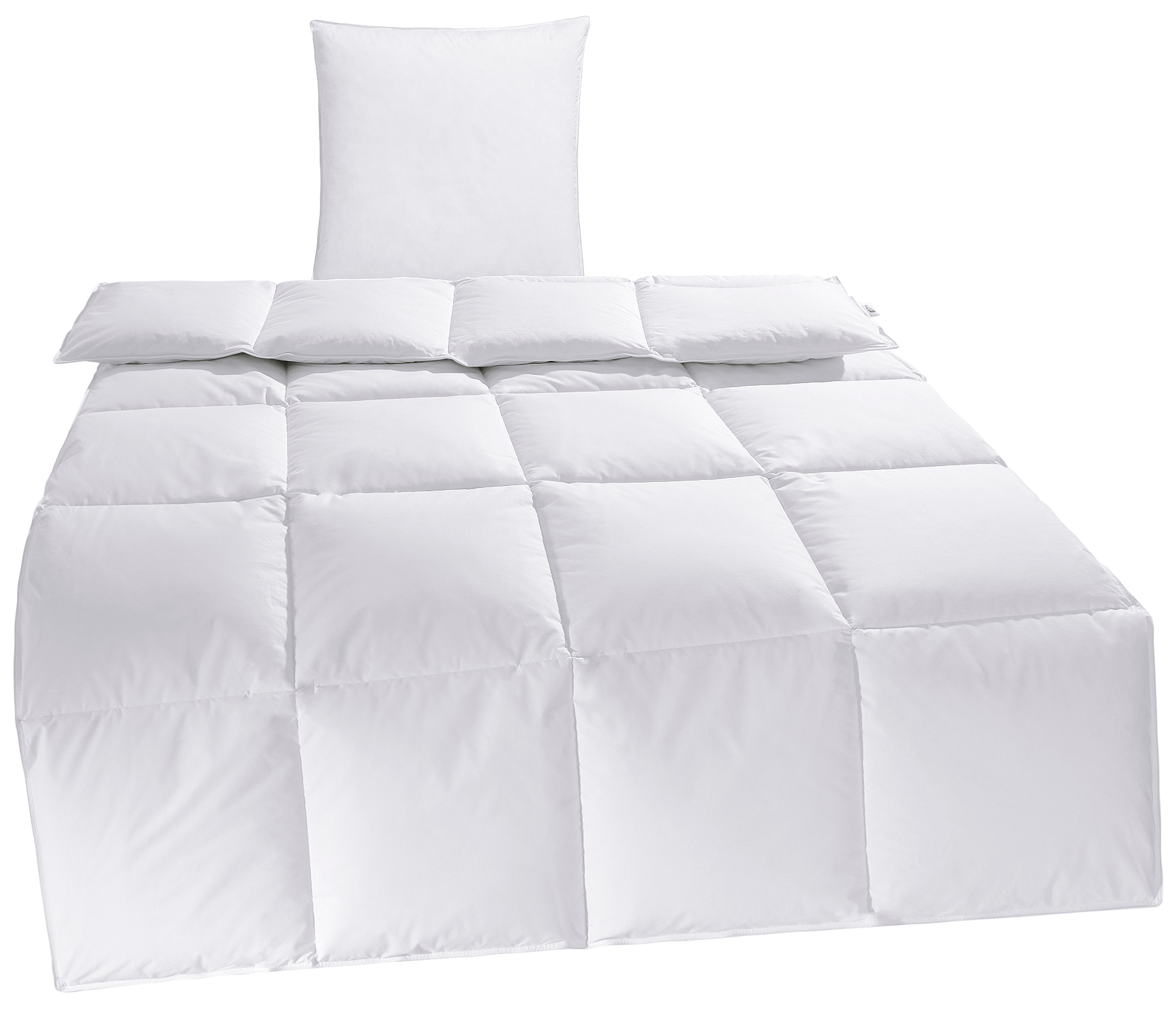 my home Daunenbettdecke + Kopfkissen »Cyra Set, Bettdecke 135x200 & 155x220 günstig online kaufen