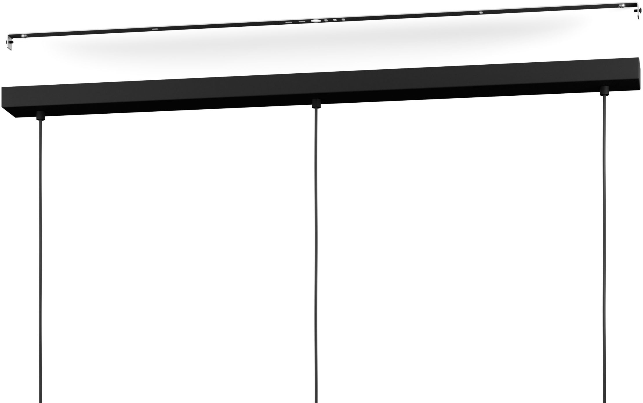 EGLO Hängeleuchte »BALAMORTA-Z Pendellampe - Stahl - LED - 3X3,7W - IP20« LED-Modul 1 Stk. Kaltweiß | Neutralweiß | Warmweiß Hängelampe, Deckenlampe, Wohnzimmer, Esszimmer, L78 x B5,5 x H110 cm