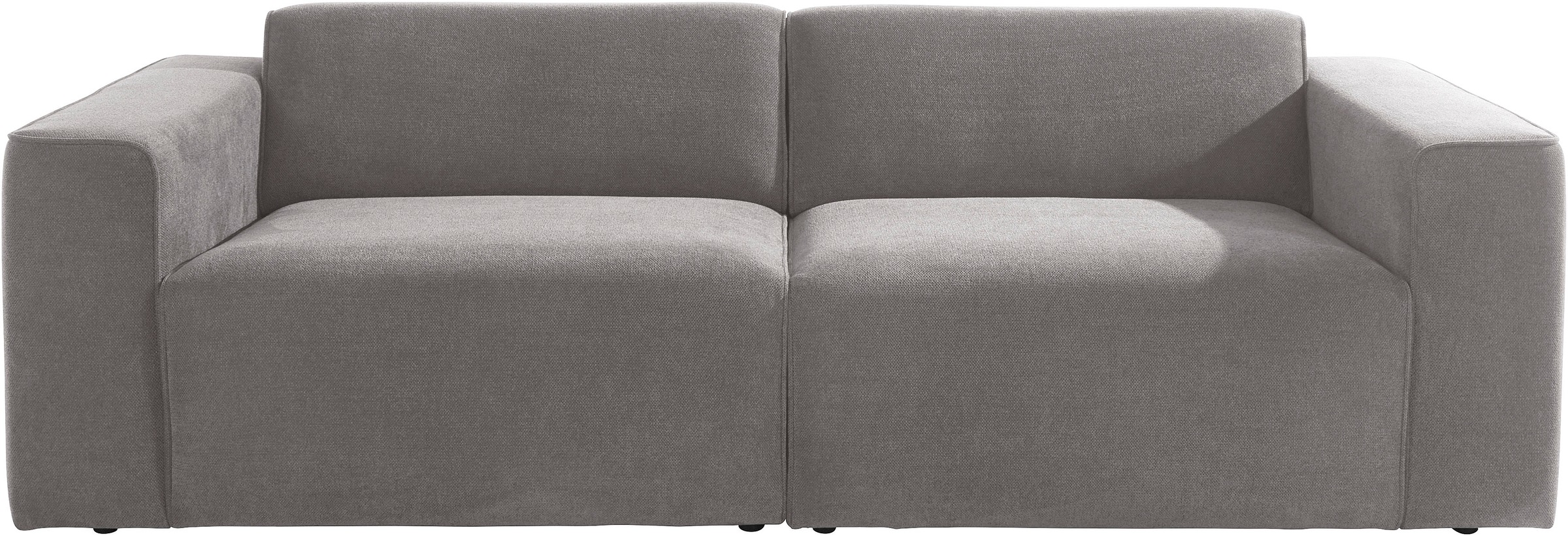 andas 3-Sitzer »Noord mit Kedernaht, Breite 232 cm«, Cord, Struktur, Webstoff, mit Wellenunterfederung, Massivholzrahmen