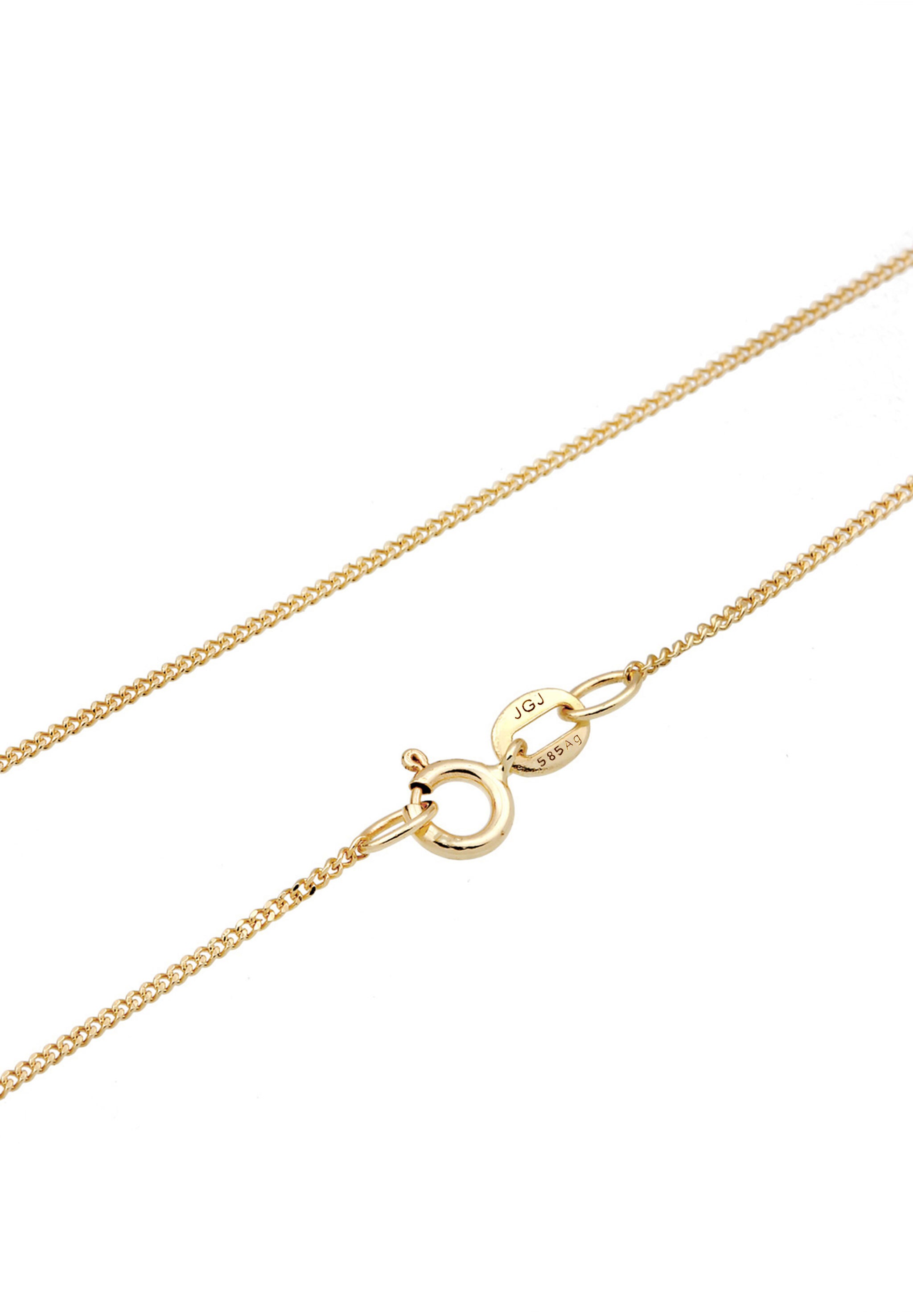 Elli DIAMONDS Collierkettchen »Kreuz Diamant Weiß Brillantschliff (0.03ct) 585 Gelbgold«