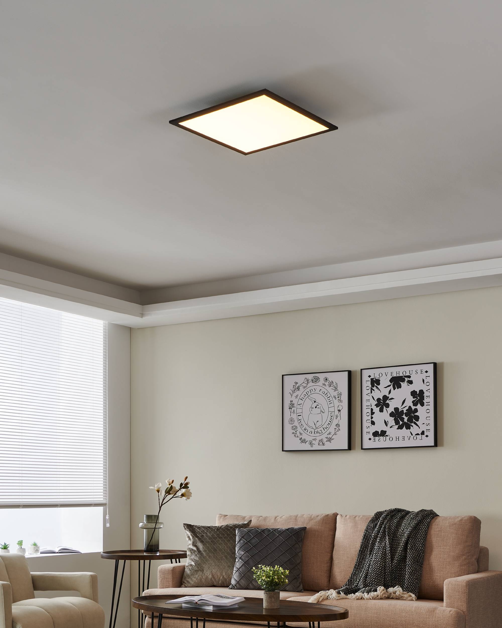 EGLO LED-Deckenleuchte »SALOBRENA-Z«, in schwarz aus Alu / inkl. LED fest i günstig online kaufen