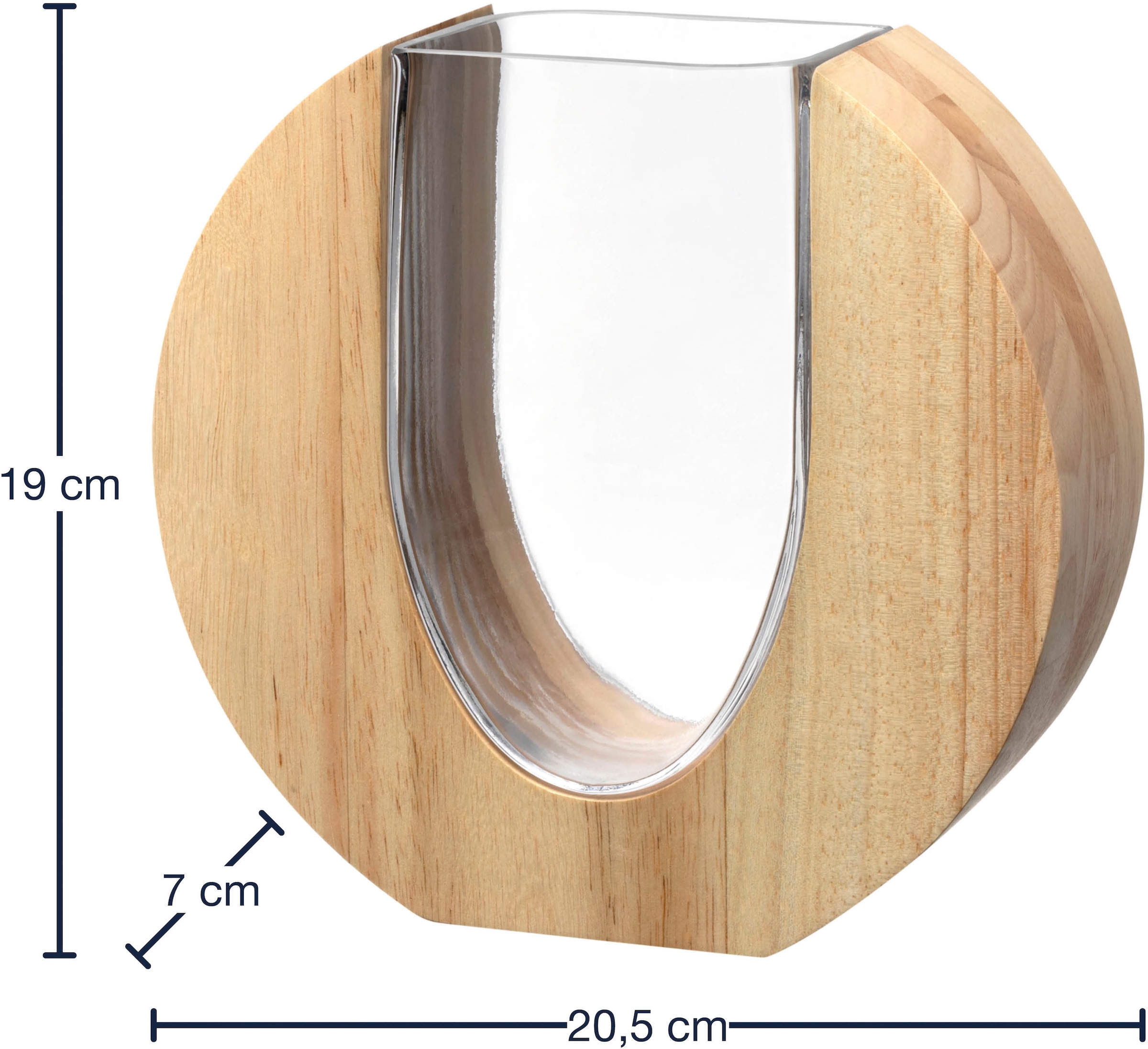 LEONARDO Dekovase »Vase LEGNO«, (1 St.)