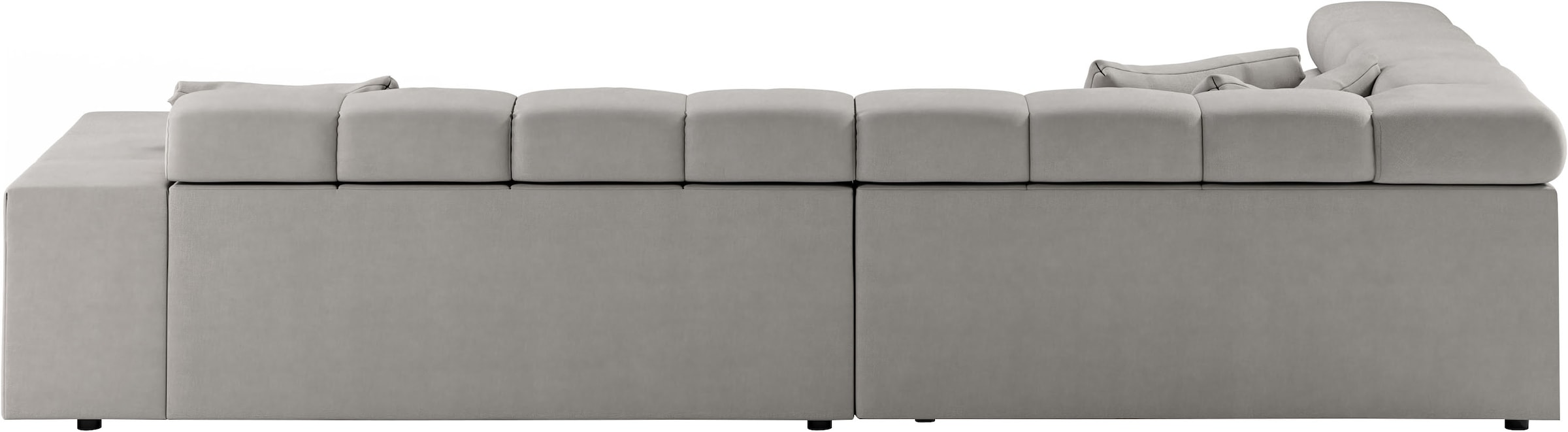 INOSIGN Ecksofa »Ancona incl. Kopfteilverstellung, Breite 319cm, L-Form«, wahlweise motorische Sitztiefenverstellung, auch in Cord + Easy Care