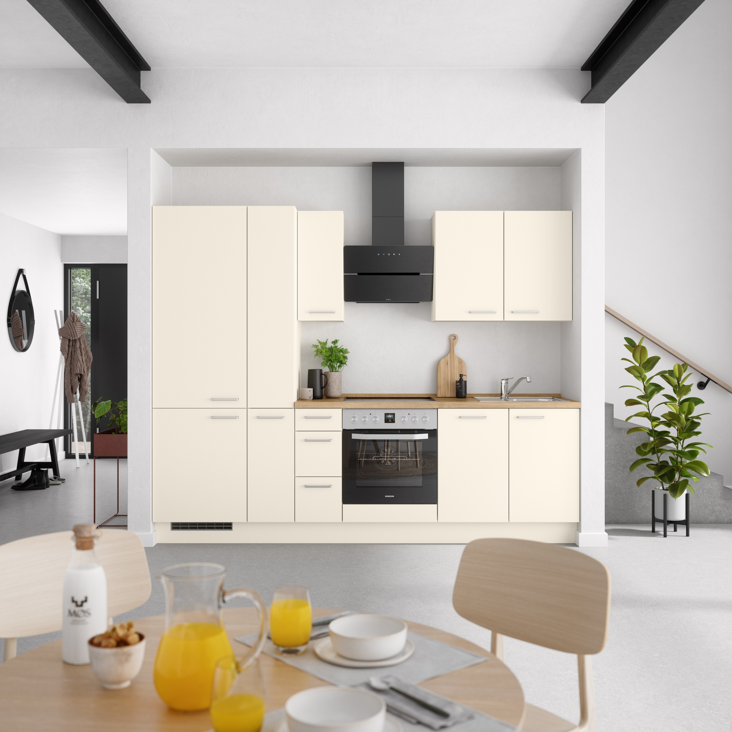 nobilia® Küchenzeile »"Touch II"«, vormontiert, Ausrichtung wählbar, Breite 270 cm, wahlw. mit E-Geräten
