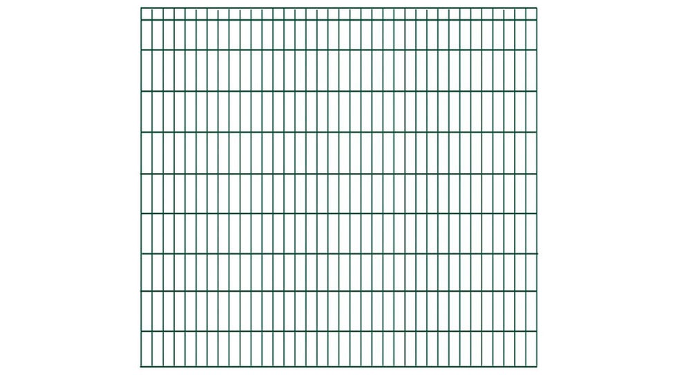 KRAUS Doppelstabmattenzaun »Dino-Pro DS-60x40«, grün, 180 cm hoch, 2 m Verlängerungsmatte, 1 Pfosten
