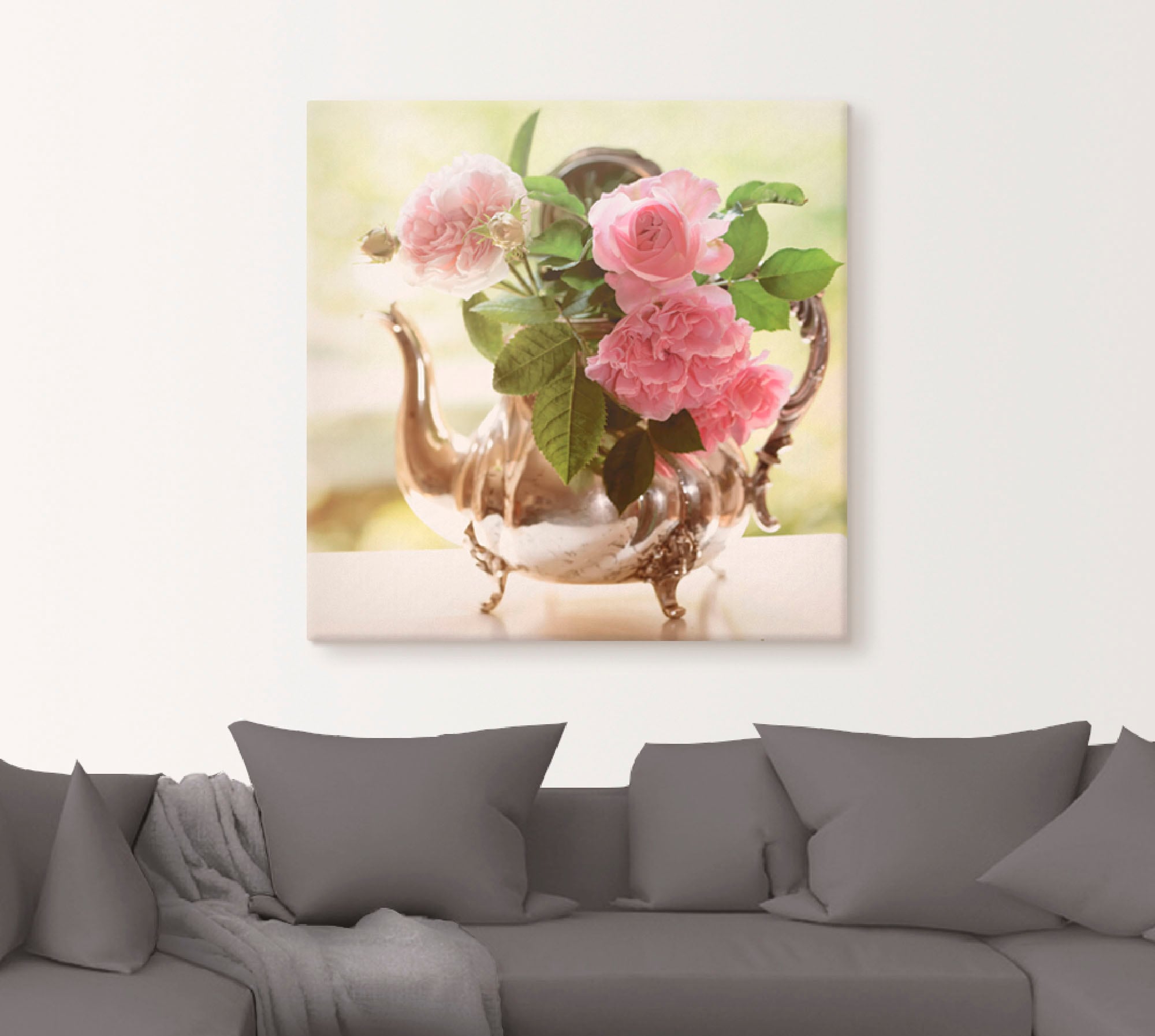 Artland Wandbild »Rosen Romance«, Blumen, (1 St.), als Leinwandbild, Poster günstig online kaufen