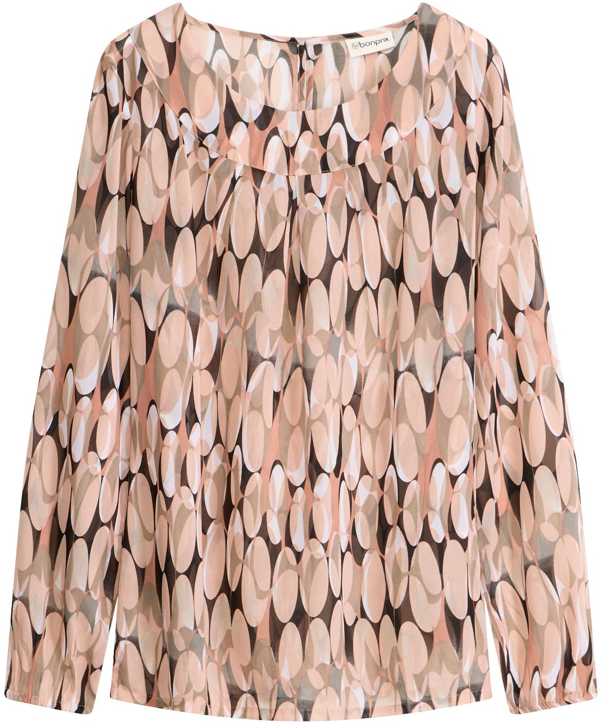 bonprix Tunika figurumspielende Passform, mit langem Arm, aus Polyester