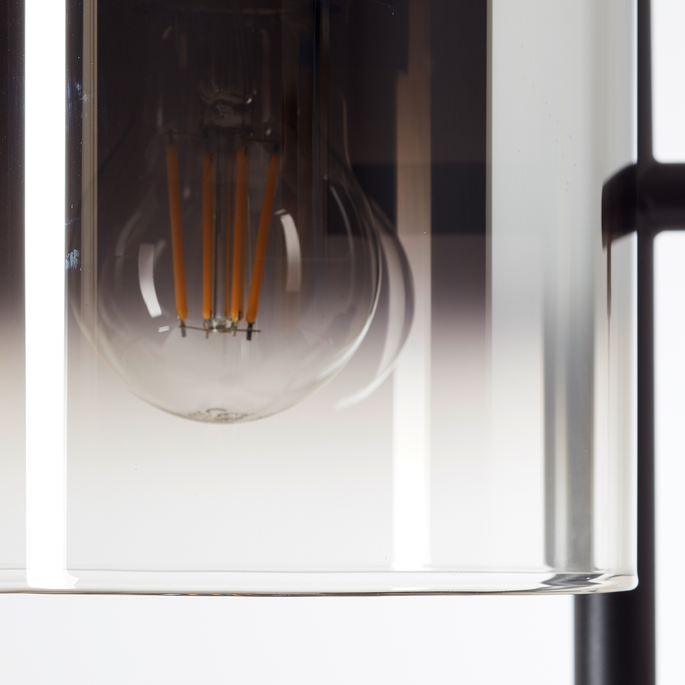 Brilliant Stehlampe »Simonis«, 3 flammig, Leuchtmittel E27 | ohne Leuchtmittel, 152 cm Höhe, Ø 46 cm, 3 x E27, max. 52 W, Metall/Glas