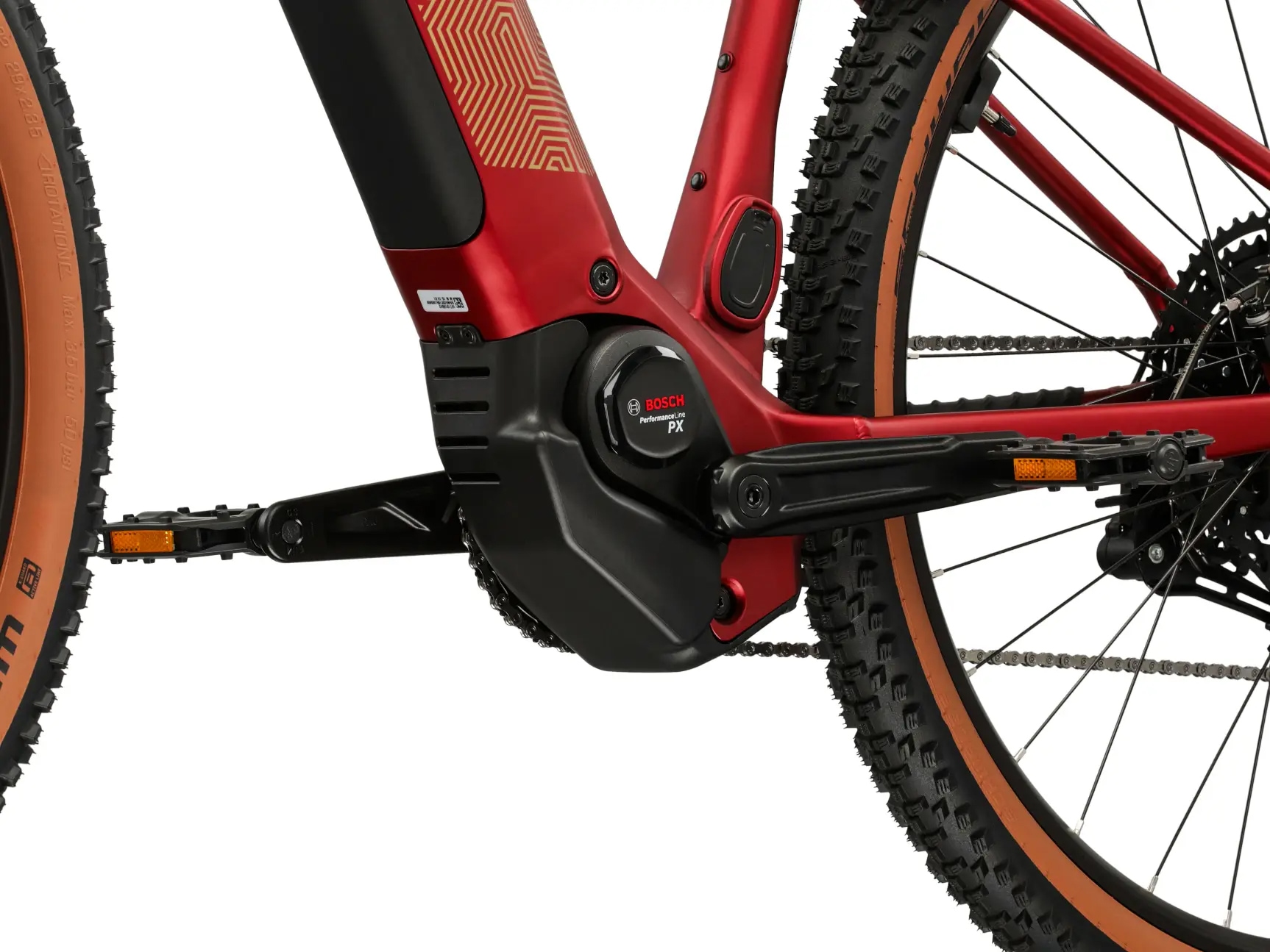 Kross »Influx Hybrid 3.0 21,3Ah / 800 Wh 29 Zoll rot 10 Gänge 2026« 10 Gang Shimano CUES U6000 Schaltwerk Kettenschaltung Mittelmotor 250 W