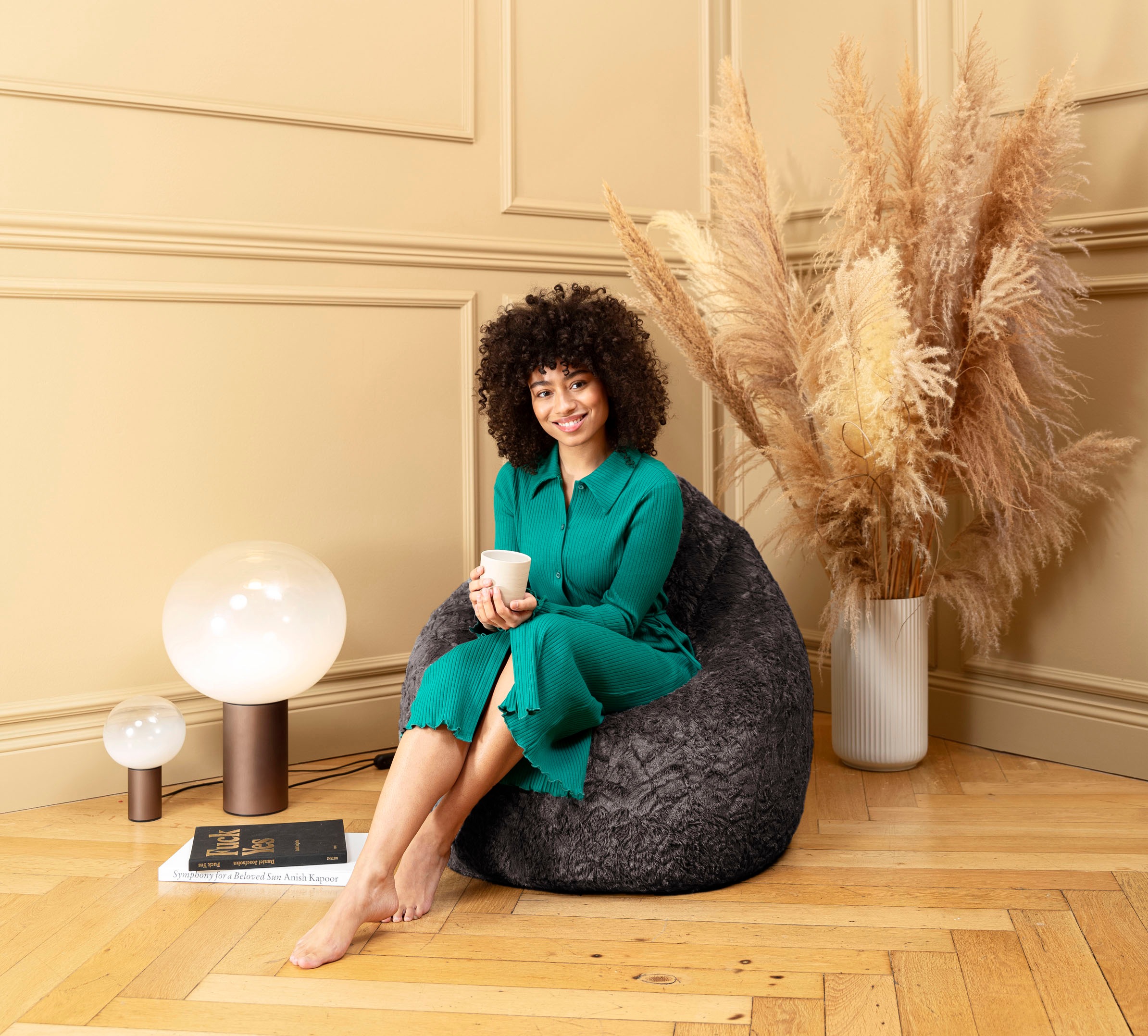 Magma Heimtex Sitzsack »BeanBag FLUFFY XL«, (1 St.)
