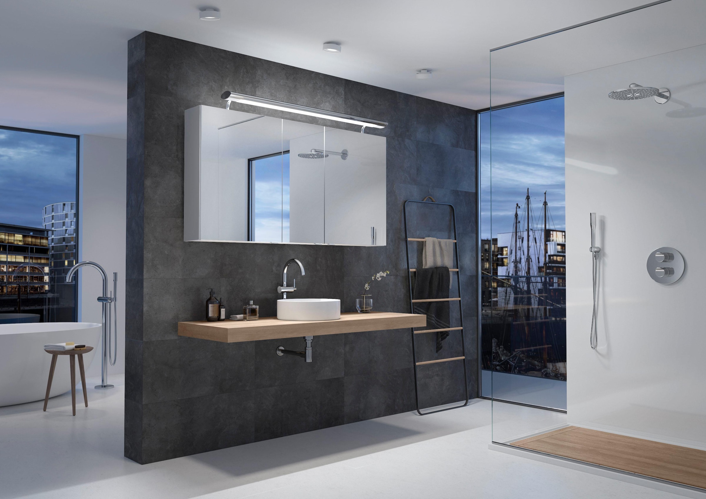 Saphir Spiegelschrank »3980« vormontiert