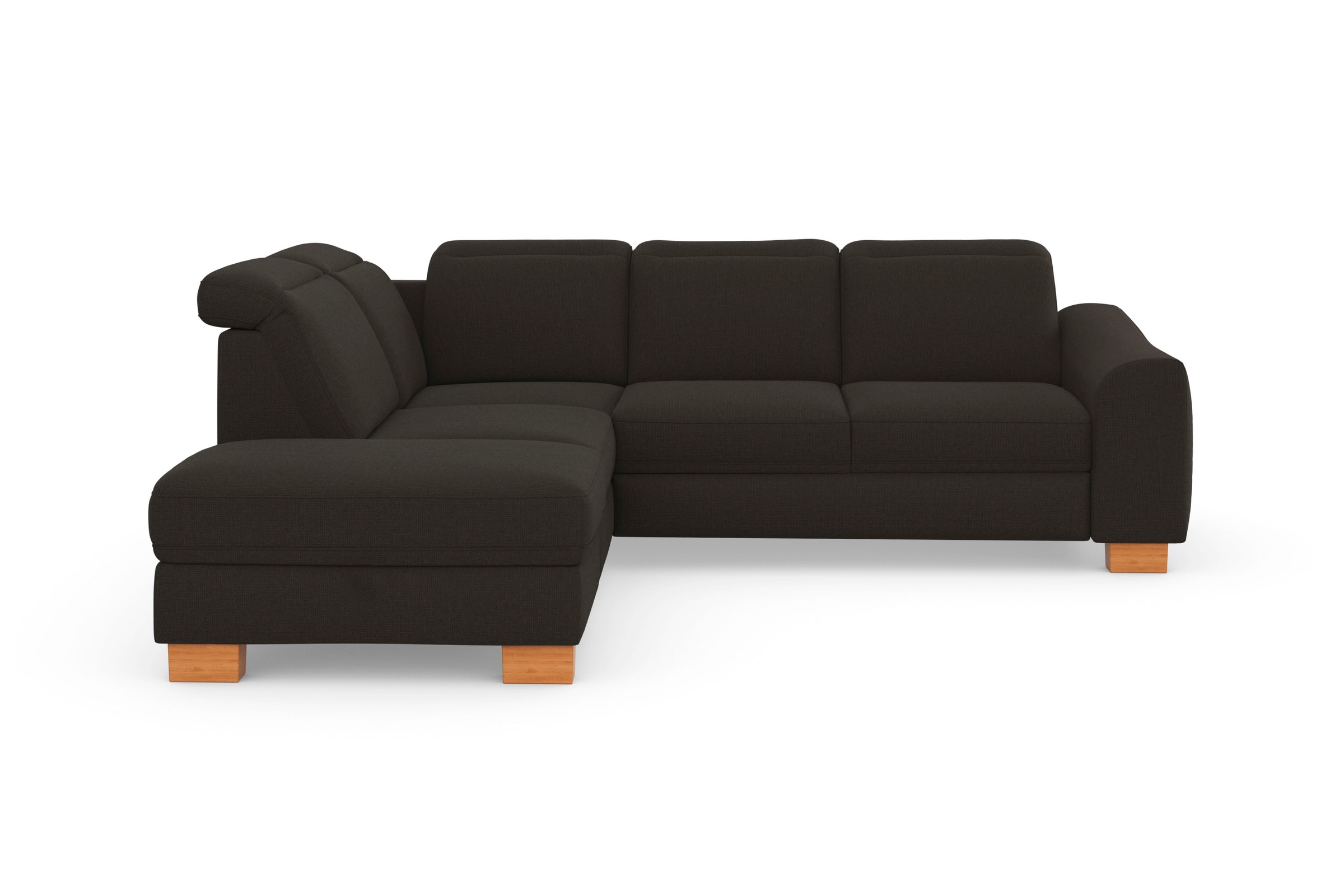sit&more Ecksofa »Dundee L-Form«, mit Federkern und Massivholzfüßen, wahlwe günstig online kaufen
