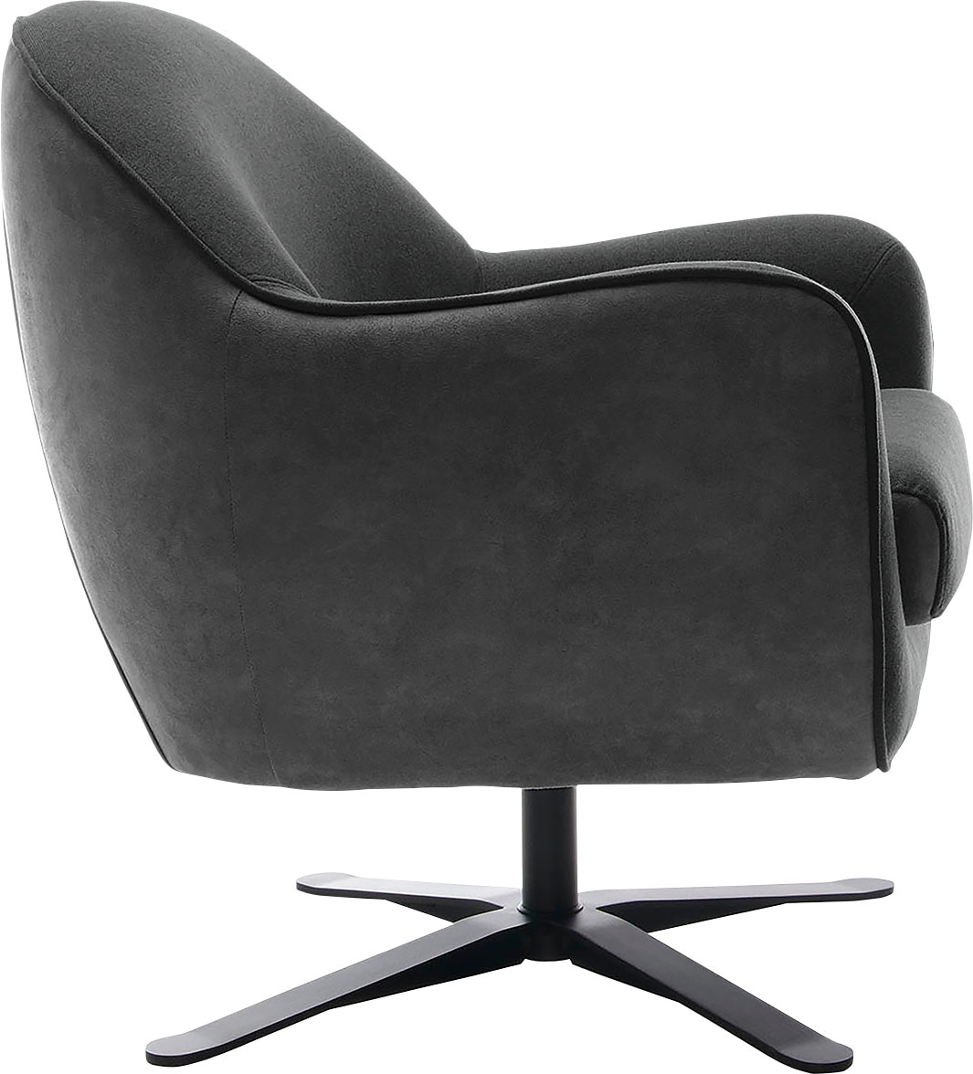 TRENDMANUFAKTUR Drehsessel »Mira, Loungesessel«, in zeitlosem, modernen Stil mit praktischer Drehfunktion