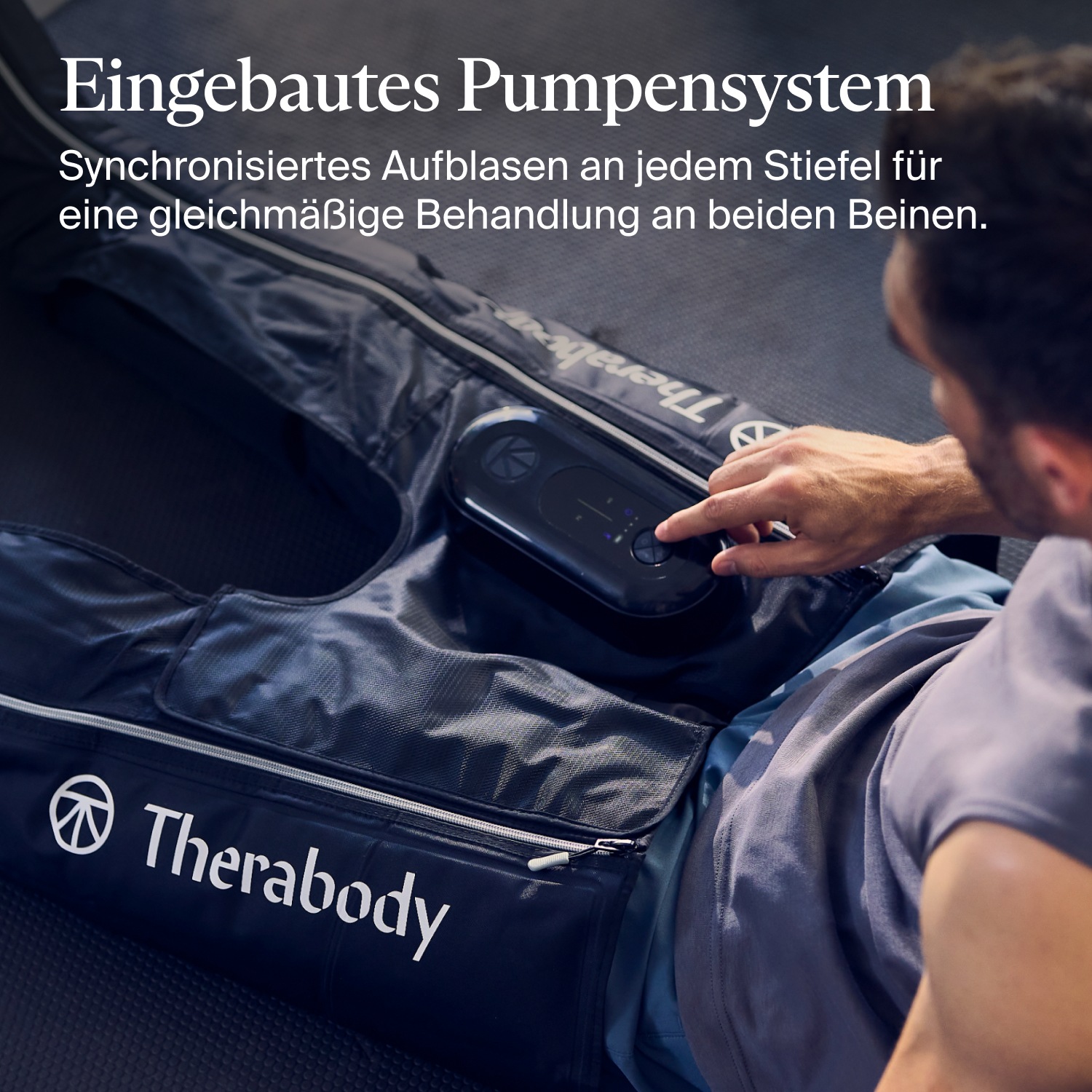 Therabody Massagegerät »Gr. M, RecoveryAir JetBoots Prime Kompressions-Stiefel, Medium«, lindert Muskelschmerz, fördert Regeneration, Leistung, Flexibilität
