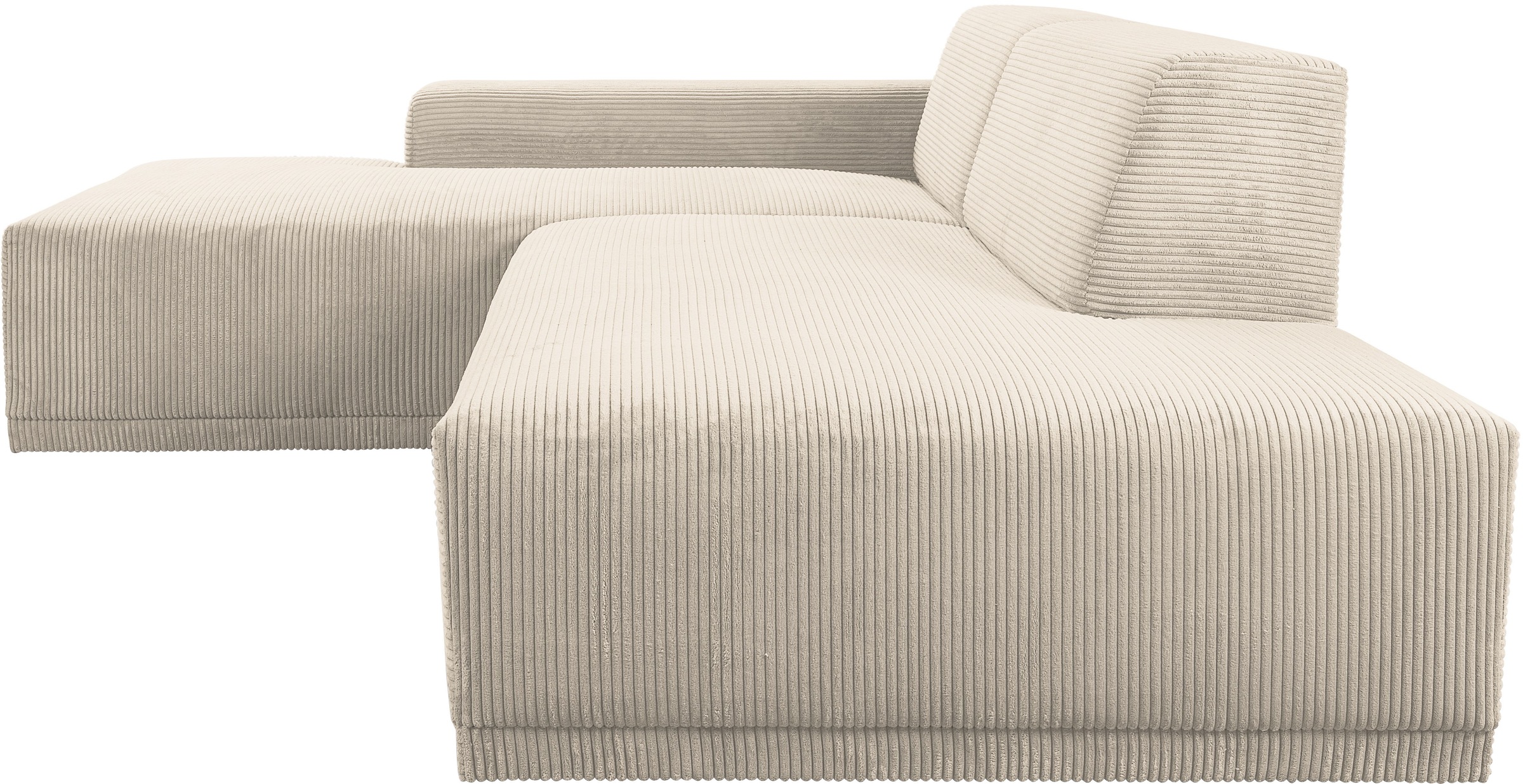 WERK2 Ecksofa »Apollo 264 x 188 cm, bequem, Japandi Design, Cord, viel Platz« Cord, L-Form