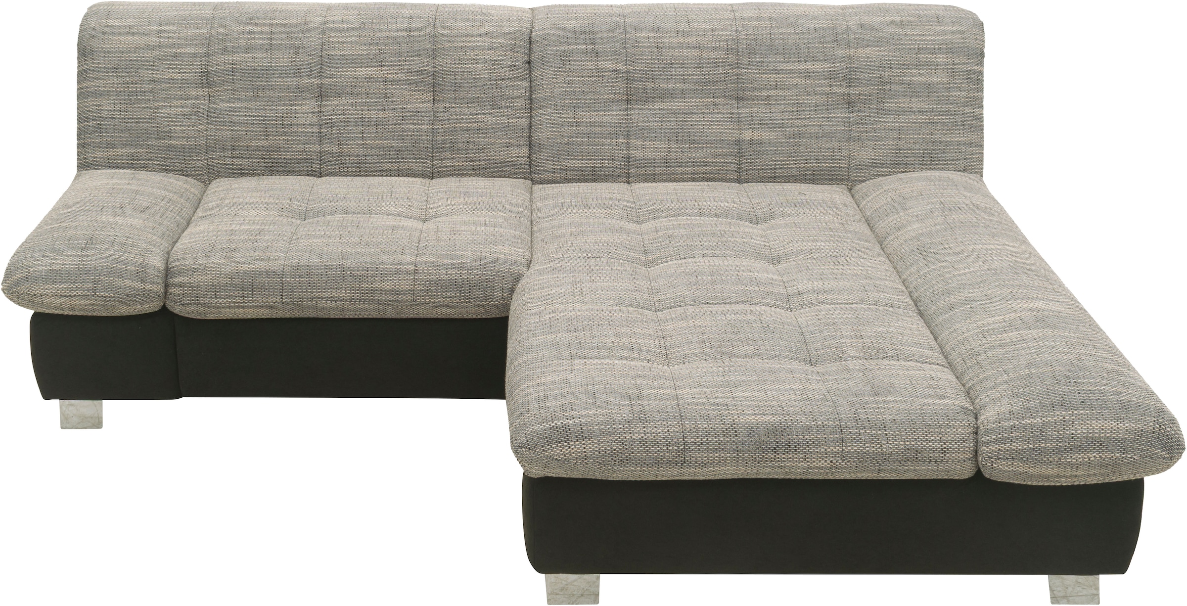 DOMO collection Ecksofa »100031 kompakte Stellmaße, komfortabel und bequem, L-Form«, wahlweise mit Bettfunktion und Armteilverstellung. Breite 234cm