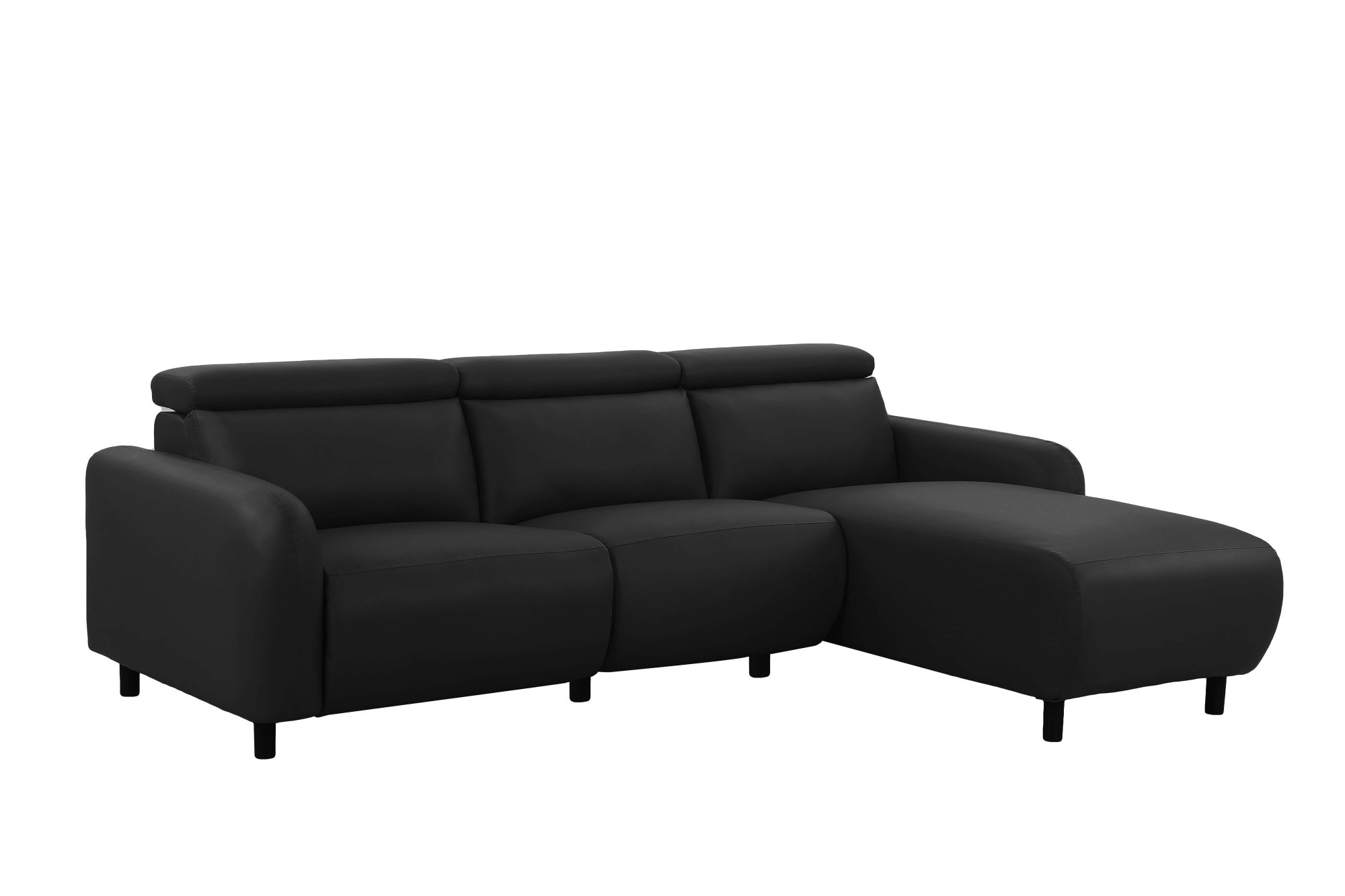 Home affaire Ecksofa »SKAANE Kunstleder, L-Form, 274 cm, manuelle u. elektrische Funktion,«, Kopfteilverstellung, Relax-und Liegefunktion, Federkernpolsterung