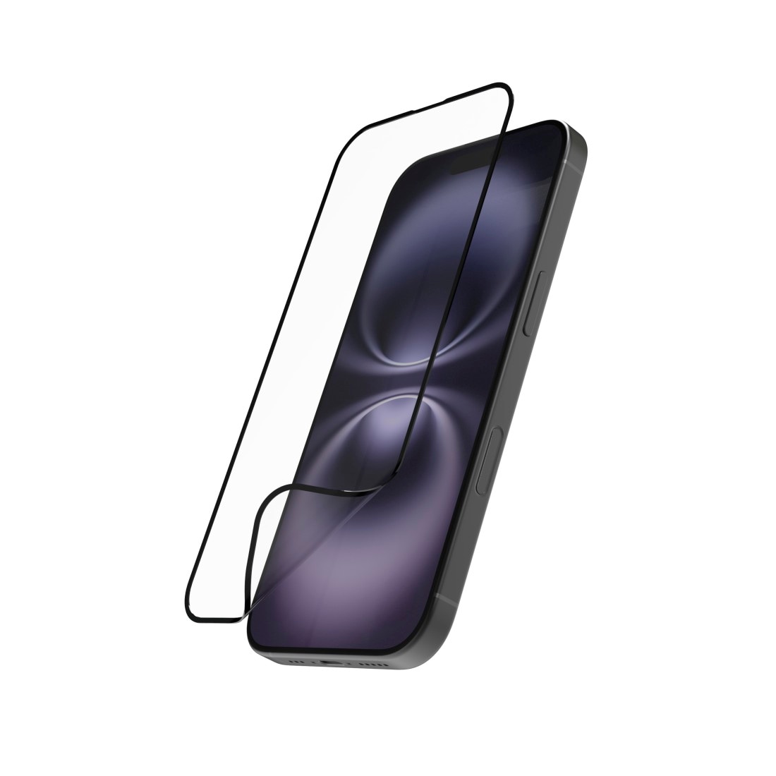 Hama Displayschutzglas »Handy-Schutzglas "Super Hybrid" für Apple iPhone 17, Montagehilfe« High-End-Schutzglas mit D3O®-Lizenz