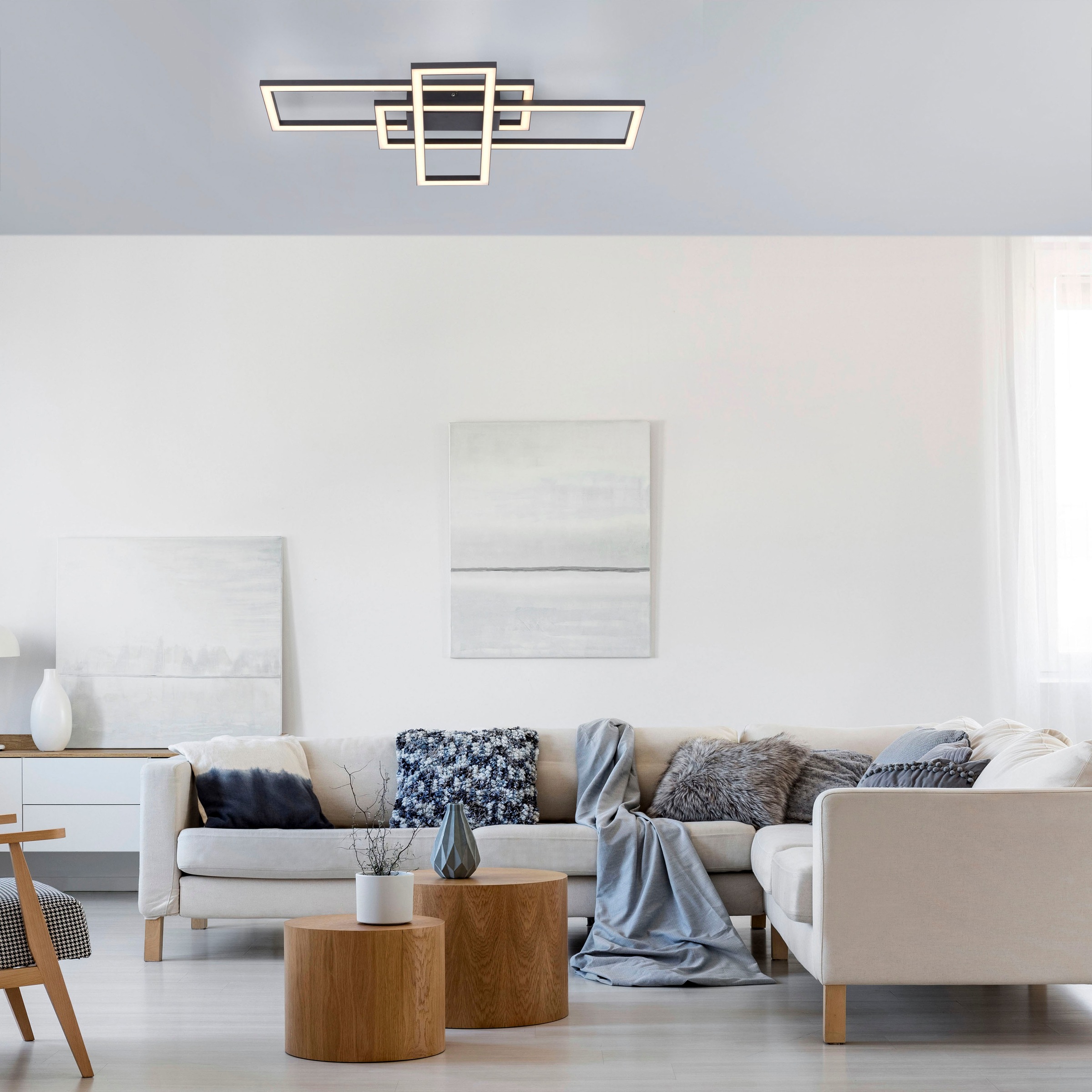 JUST LIGHT LED Deckenleuchte »IVEN«, 1 flammig, Leuchtmittel LED-Board   LE günstig online kaufen
