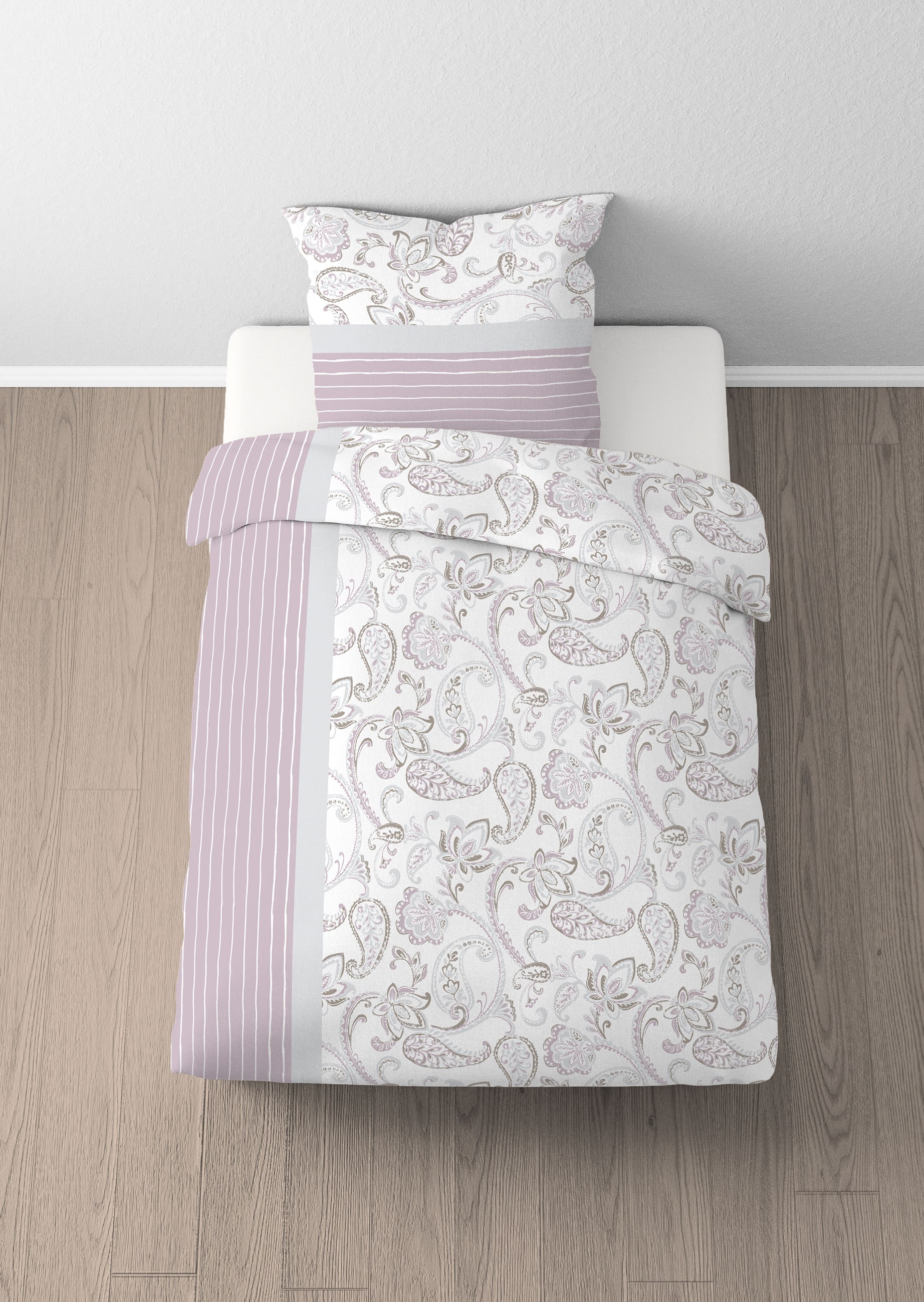 Castell - Markenbettwäsche Bettwäsche »0351110«, Poly-Cotton, wohlig warm, pflegeleicht, atmungsaktiv, Reißverschluss