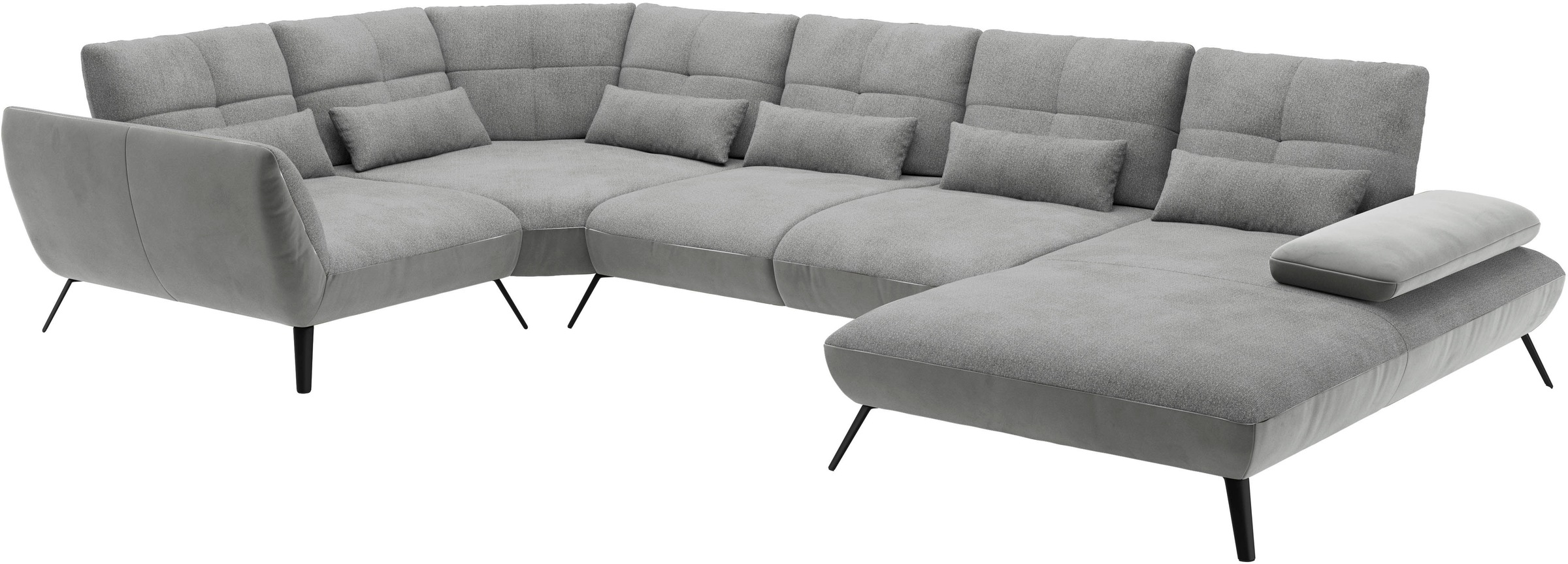 Places of Style Wohnlandschaft »Mikado U-Form«, inkl. Sitztiefenverstellung und Armteilverstellung