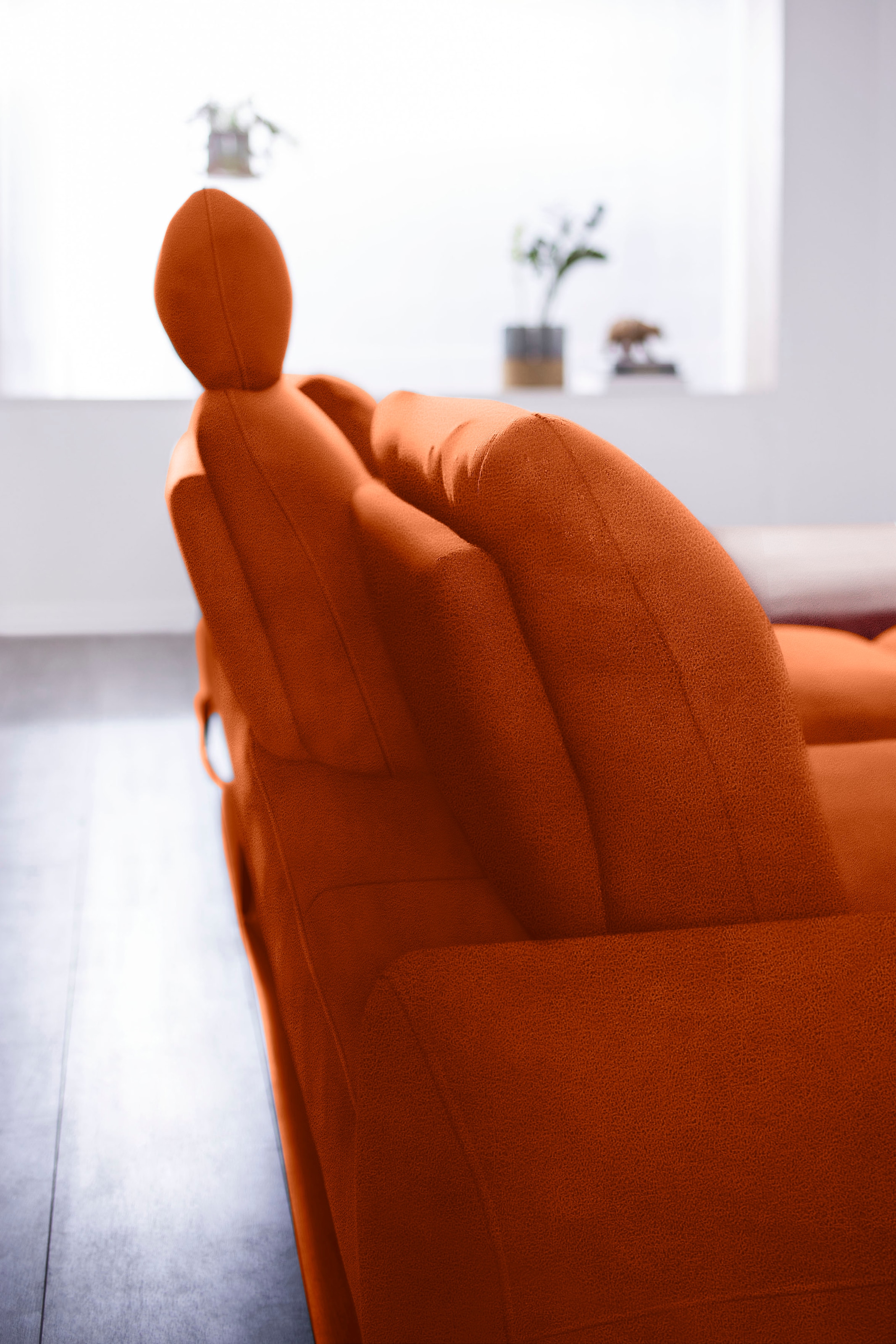 W.SCHILLIG Ecksofa »valentinoo, Designsofa, bequem, elegant und zeitlos, L-Form«, (Set), inklusive Hocker, mit Sitztiefenverstellung, Breite 299 cm