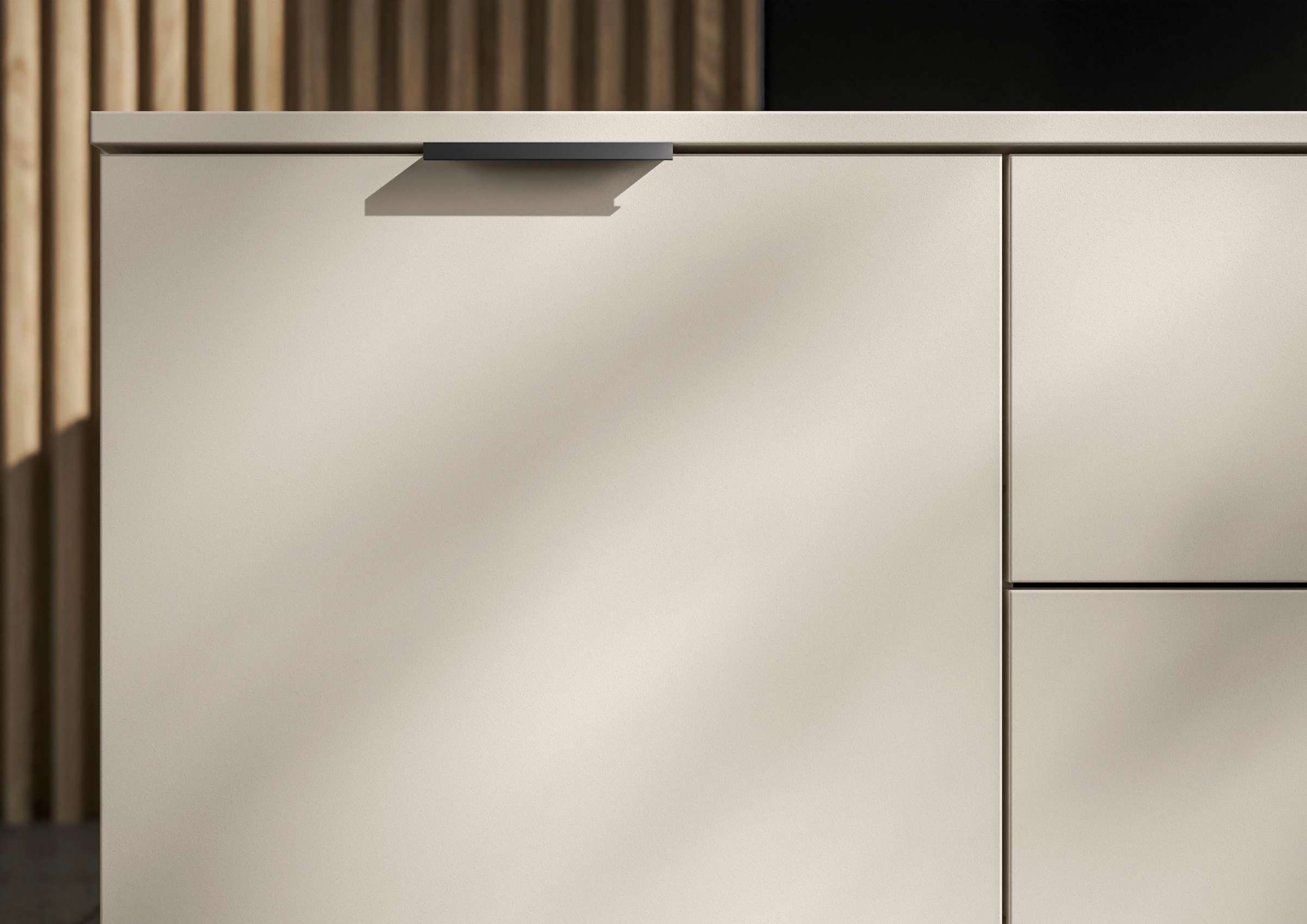 HBZ Lowboard »Linz TV-Unterschrank, BxHxT 180x47x40cm«, (1 St.), Breite 180cm,Lip-Griff, Melaminbeschichtung