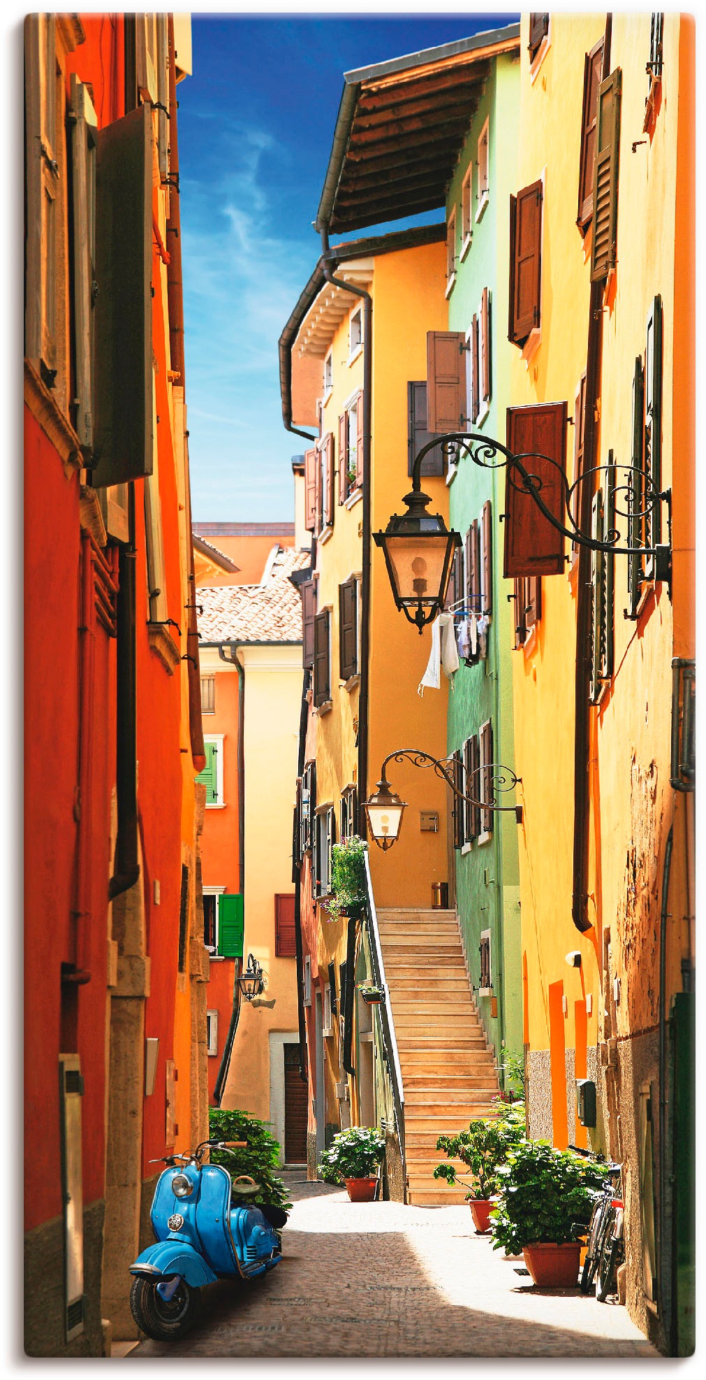 Artland Wandbild »Altstadtgasse Riva del Garda« Architektonische Elemente 1 günstig online kaufen