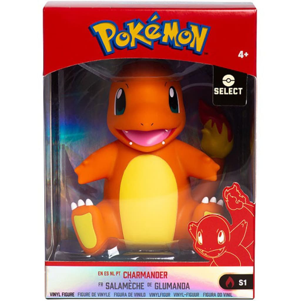 Jazwares Merchandise-Figur »Pokémon - Glumanda - Vinyl Figur 10 cm«, (1 tlg.)