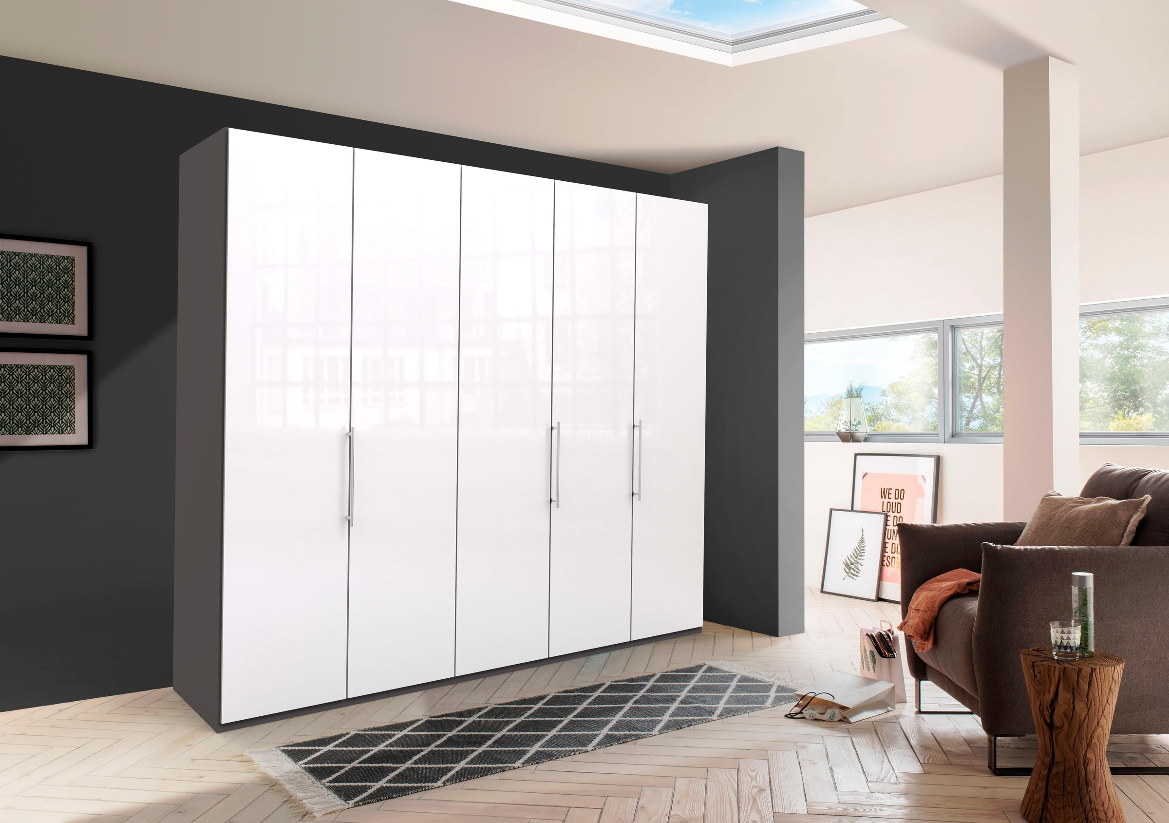 WIEMANN Falttürenschrank »Loft«, Glasfront