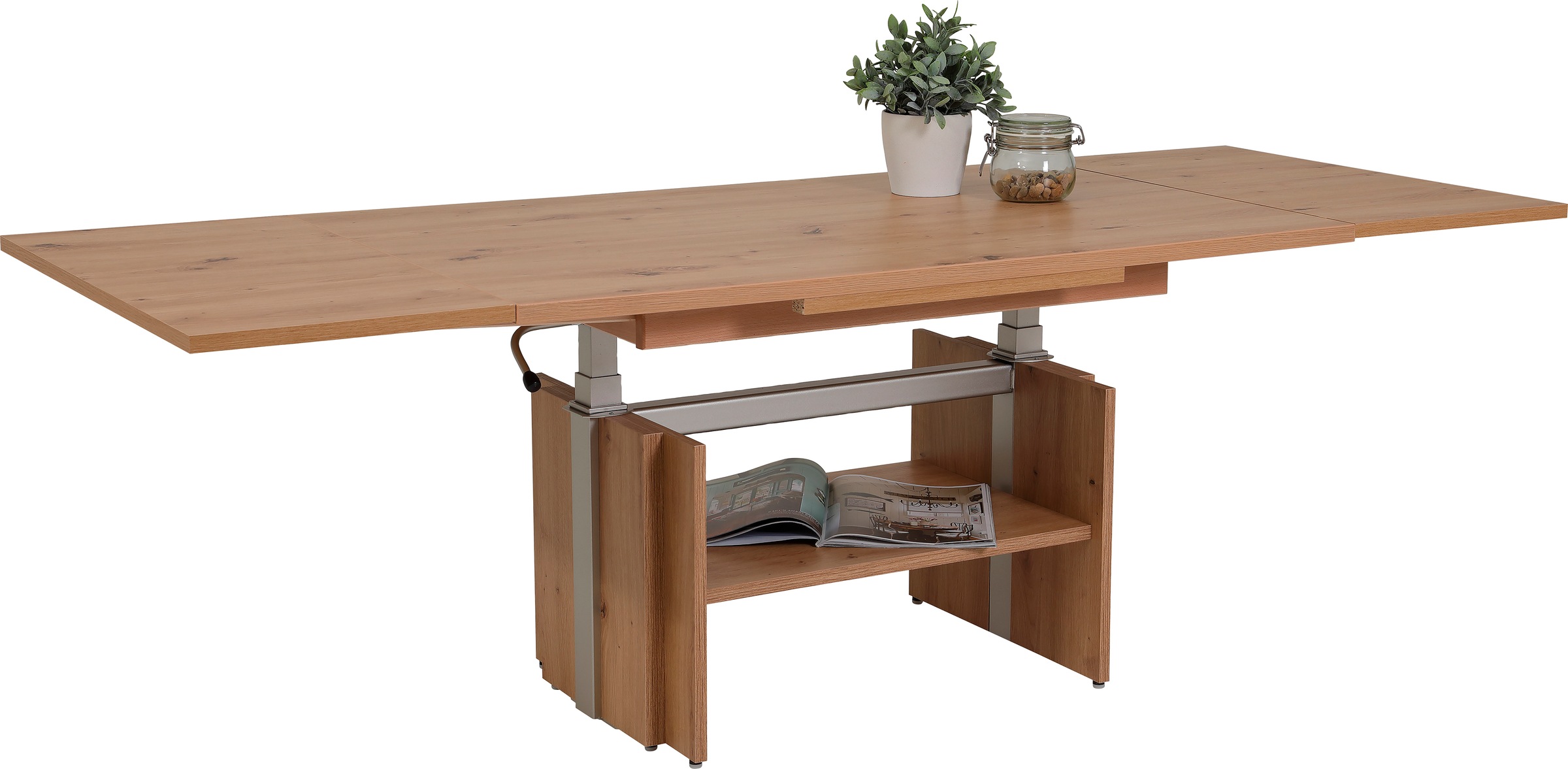 HELA Couchtisch »Funktionscouchtisch Henner« höhenverstellbar und ausziehba günstig online kaufen