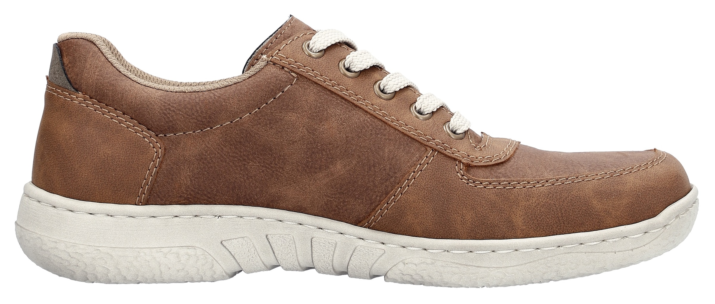 Rieker Schnürschuh  mit Außenreißverschluss, Freizeitschuh, Halbschuh, Schnürschuh