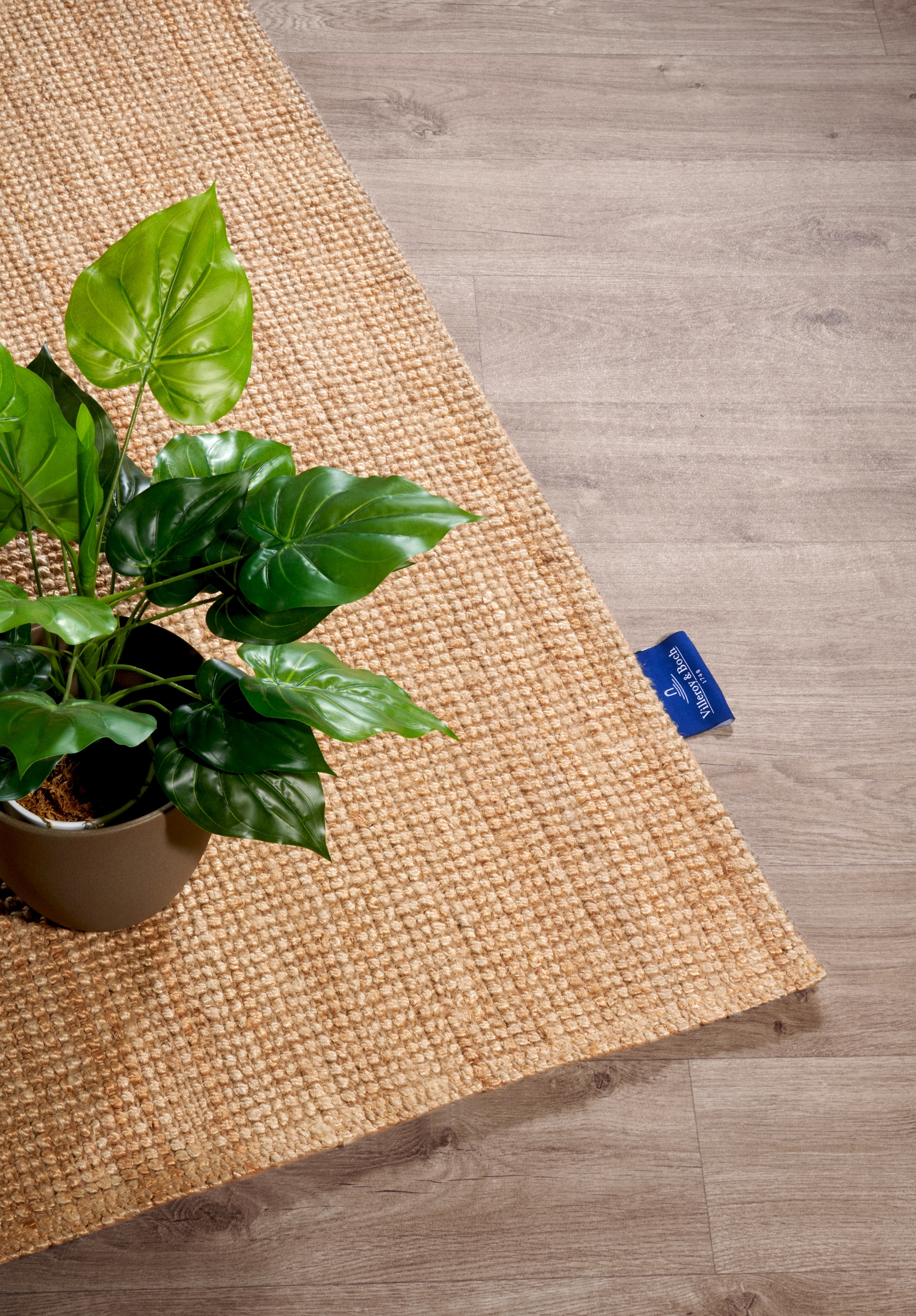 Villeroy & Boch Teppich »Rosalie Juteteppich«, rechteckig, 10 mm Höhe, Läufer, 100% Jute, Natur, Wohnzimmer, Esszimmer, Schlafzimmer, GRS