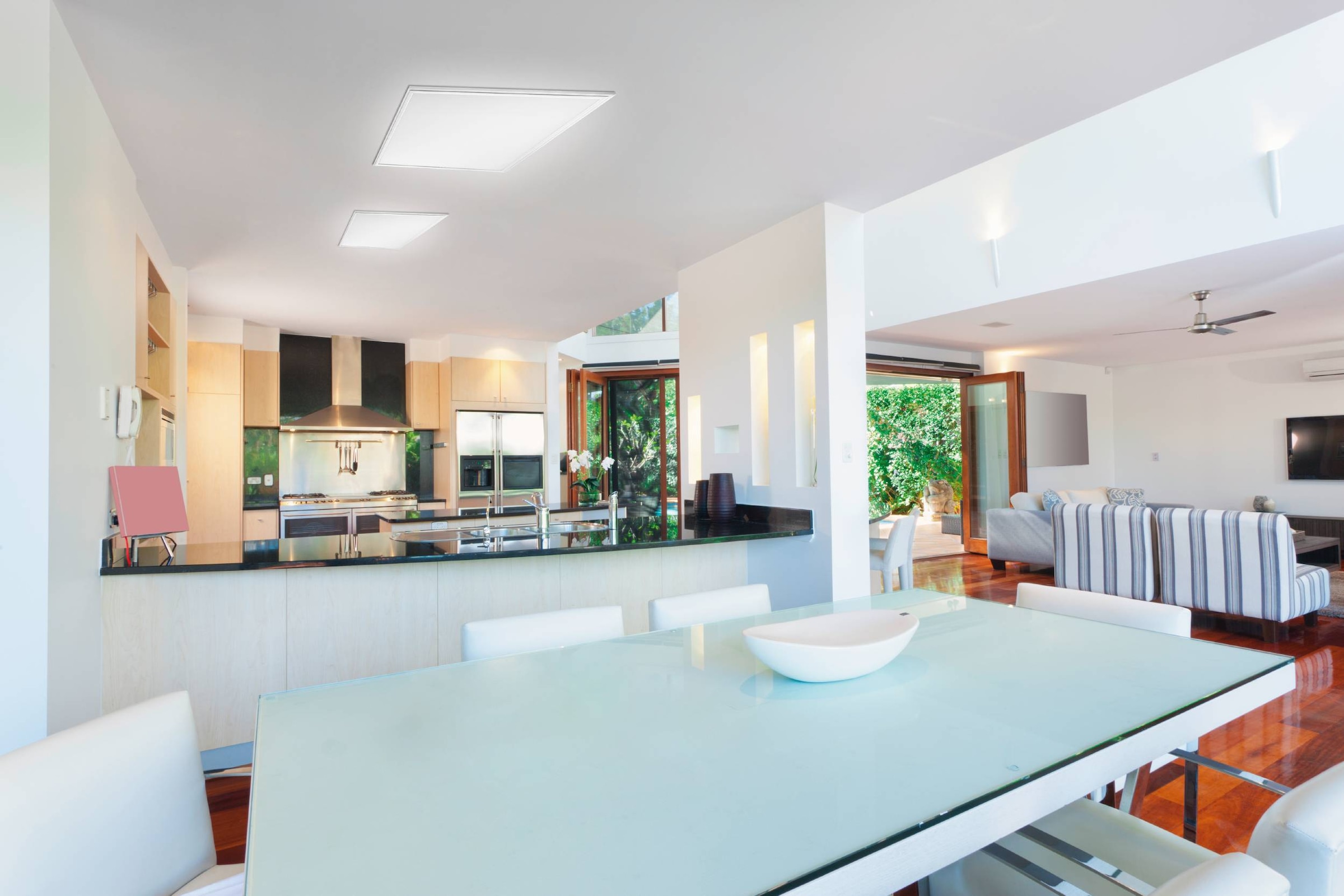 EGLO Rasterleuchte »Salobrena 1 Einbaulampe, Deckenlampe, Aluminium und Kunststoff, Lampe« LED-Modul 1 Stk. Neutralweiß