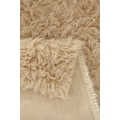 Böing Carpet Bettumrandung »Flokati 1500 g«, (3 tlg.), Bettvorleger, Läufer-Set für das Schlafzimmer, Uni Farben, reine Wolle, handgewebt