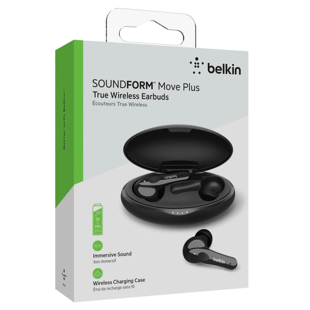 Belkin wireless In-Ear-Kopfhörer »SOUNDFORM Move Plus«, Bluetooth, True Wireless
