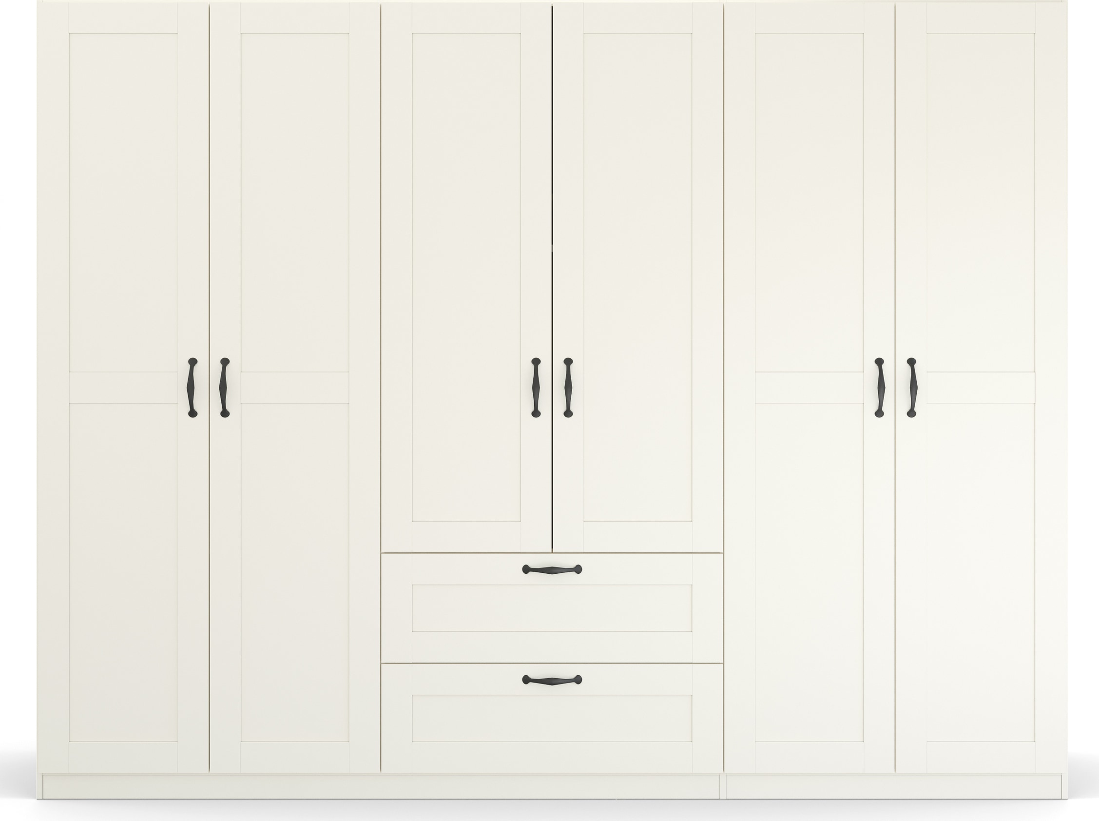 rauch Drehtürenschrank »Cottage by Quadra Spin«, in skandinavischem Landhausstil, mit Schubladen