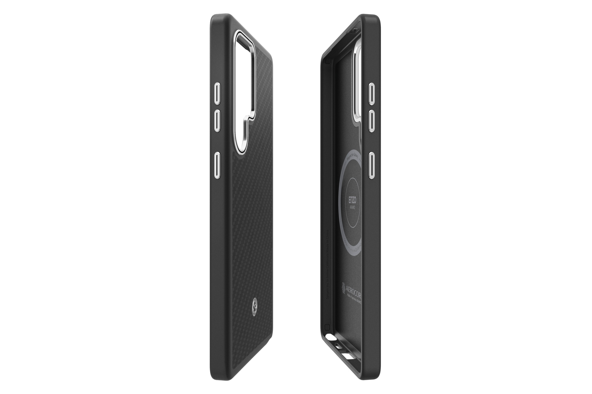 Samsung Handyhülle »Designed for Samsung Spigen Enzo Aramid Case with Magnet für S25 Ultra«, Samsung Galaxy S25 Ultra, Backcover, Schutzhülle, Handyschutzhülle, Case, Schutzcase, stoßfest