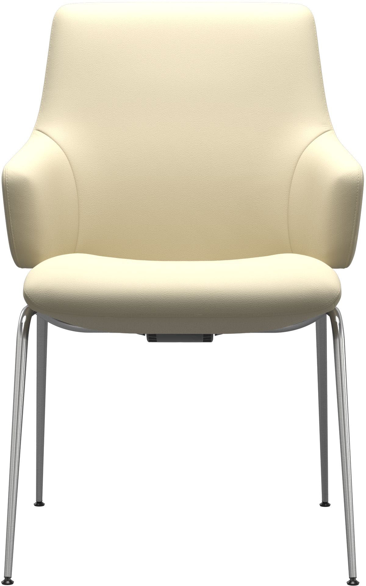 Stressless® Polsterstuhl »Laurel«, Leder PALOMA, Low Back mit Armlehne, Größe L, mit Beinen aus Stahl in Schwarz matt